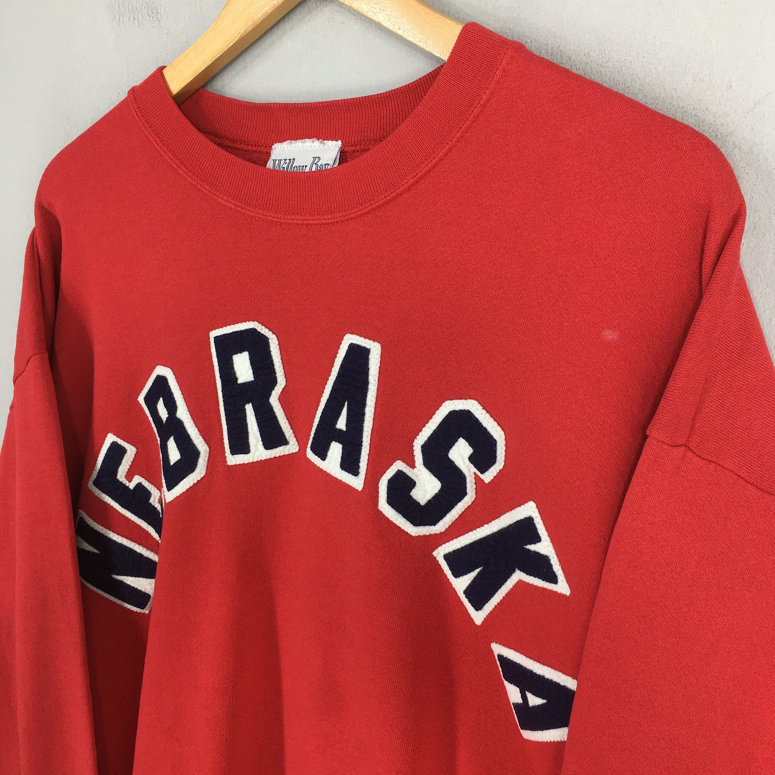 Vintage Vintage 90's Nebraska State Red Sweatshirts XLarge Size US XL / EU 56 / 4 - 3 Thumbnail