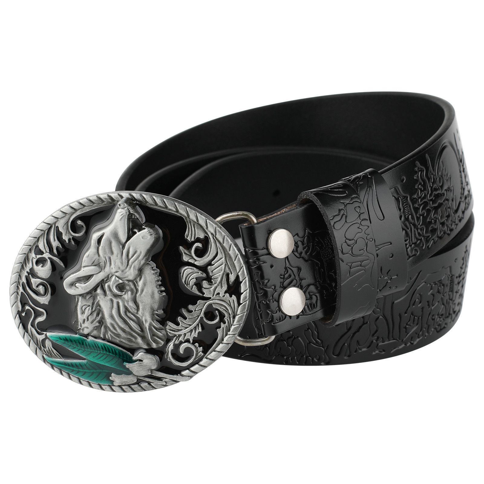 Designer Matchless Vintage Belt Riveted Belts Menswear Accessories Size ONE SIZE - 3 Thumbnail