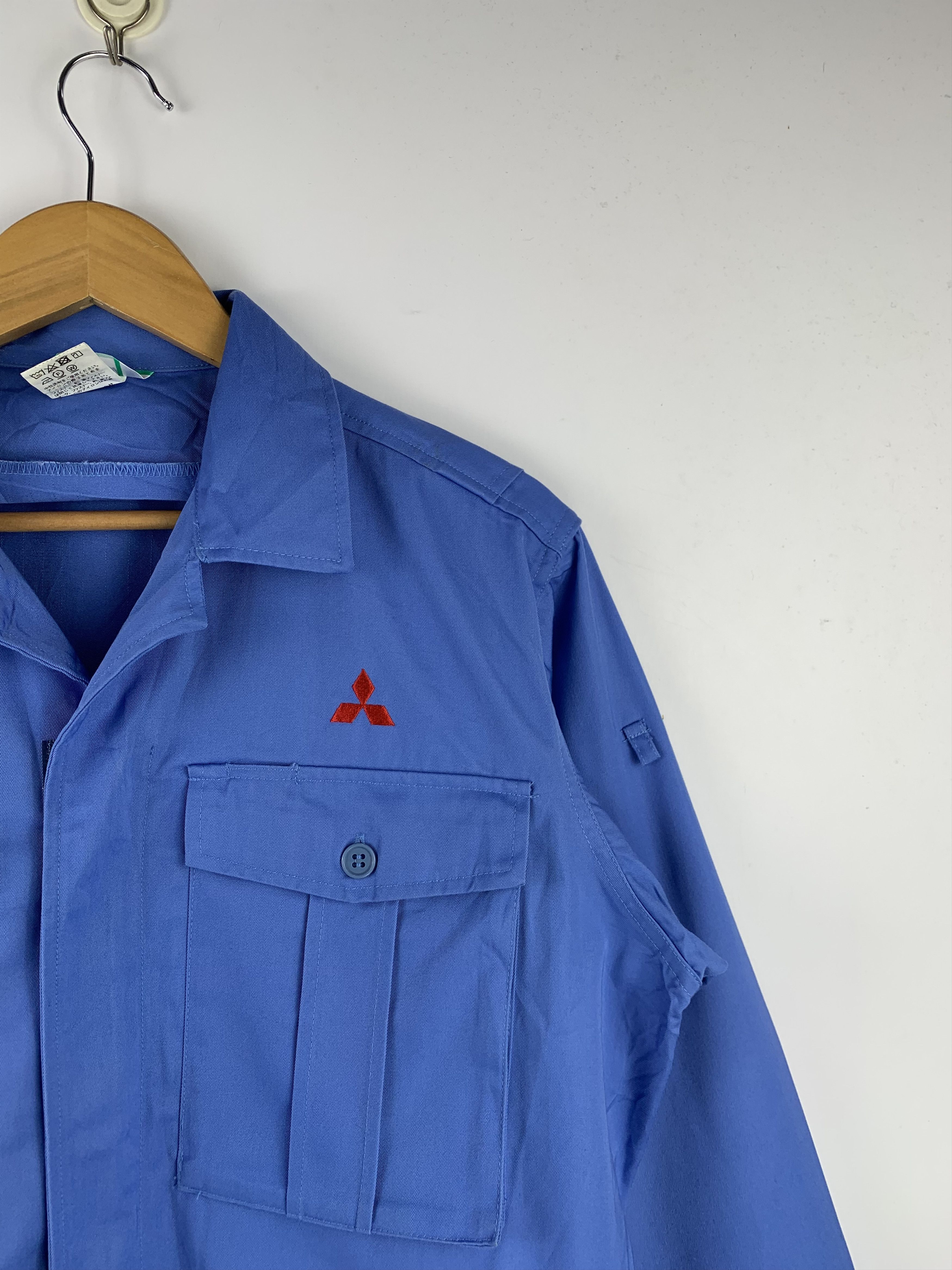 Japanese Brand Vintage Japanese Brand Mitsubishi Workers Denim Jacket J1524 Size US L / EU 52-54 / 3 - 10 Thumbnail
