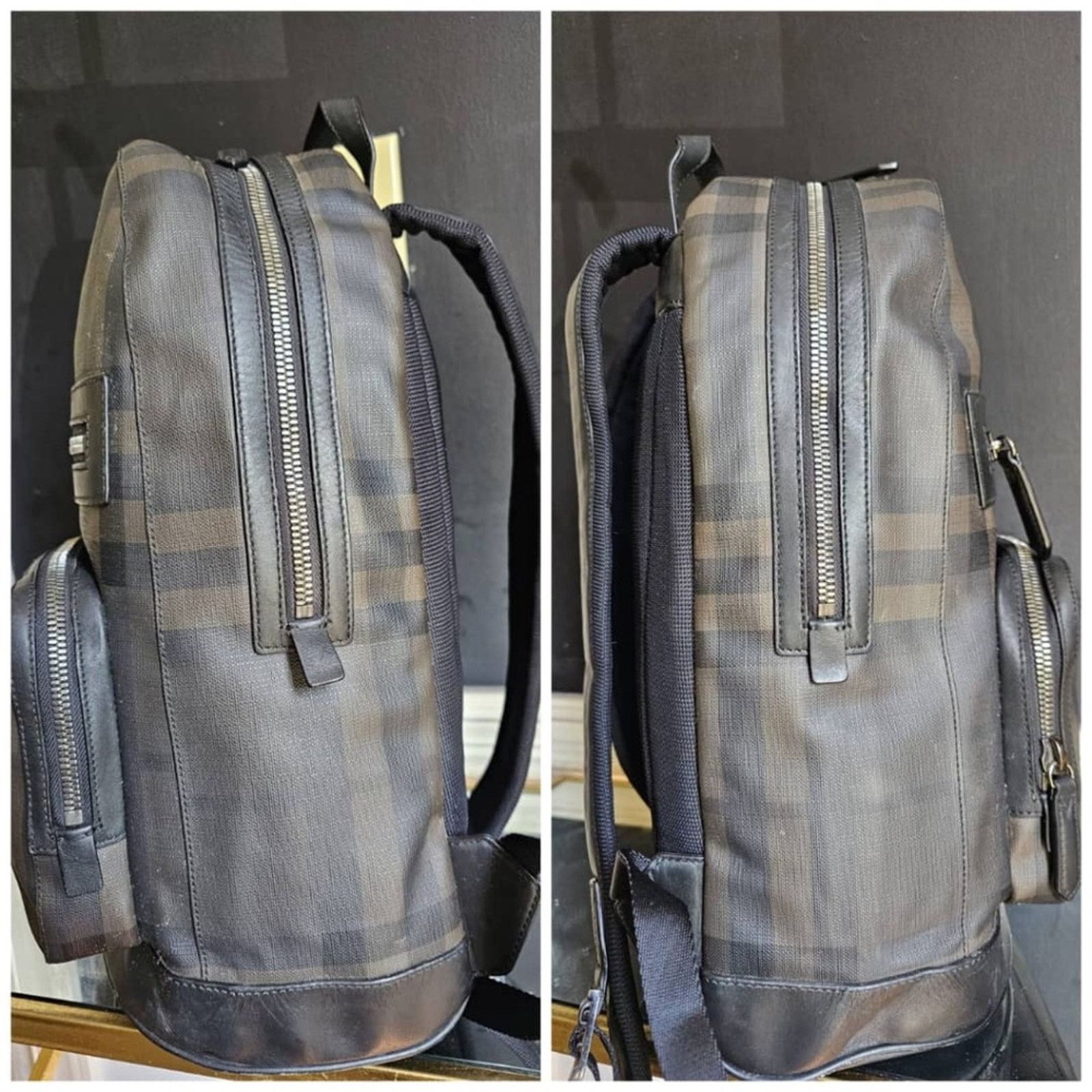 Burberry Auth Burberry Marden Backpack London Check Coated Canvas Size ONE SIZE - 7 Thumbnail