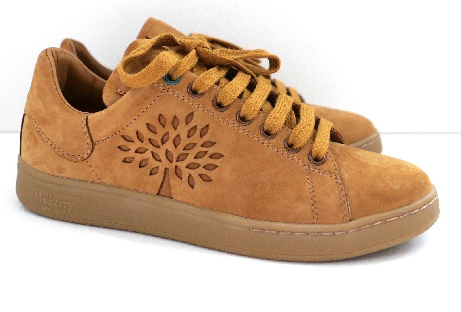 Mulberry Mulberry Tree Tennis Trainers Teak Suede Sneakers Size US 6 / IT 36 - 1 Thumbnail
