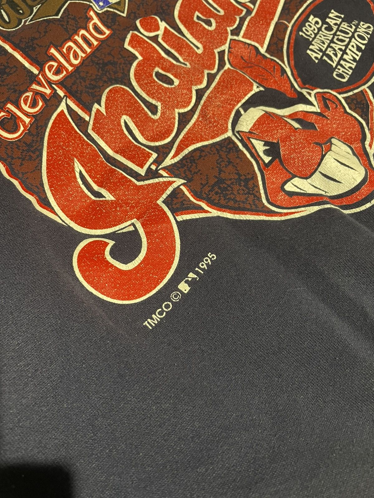 MLB 1995! Vintage Indians Cleveland MLB World Series Sweatshirt Size US L / EU 52-54 / 3 - 5 Thumbnail