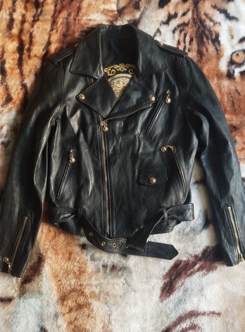 Versace Versace Motorcycle lamb jacket Size US M / EU 48-50 / 2 - 1 Thumbnail