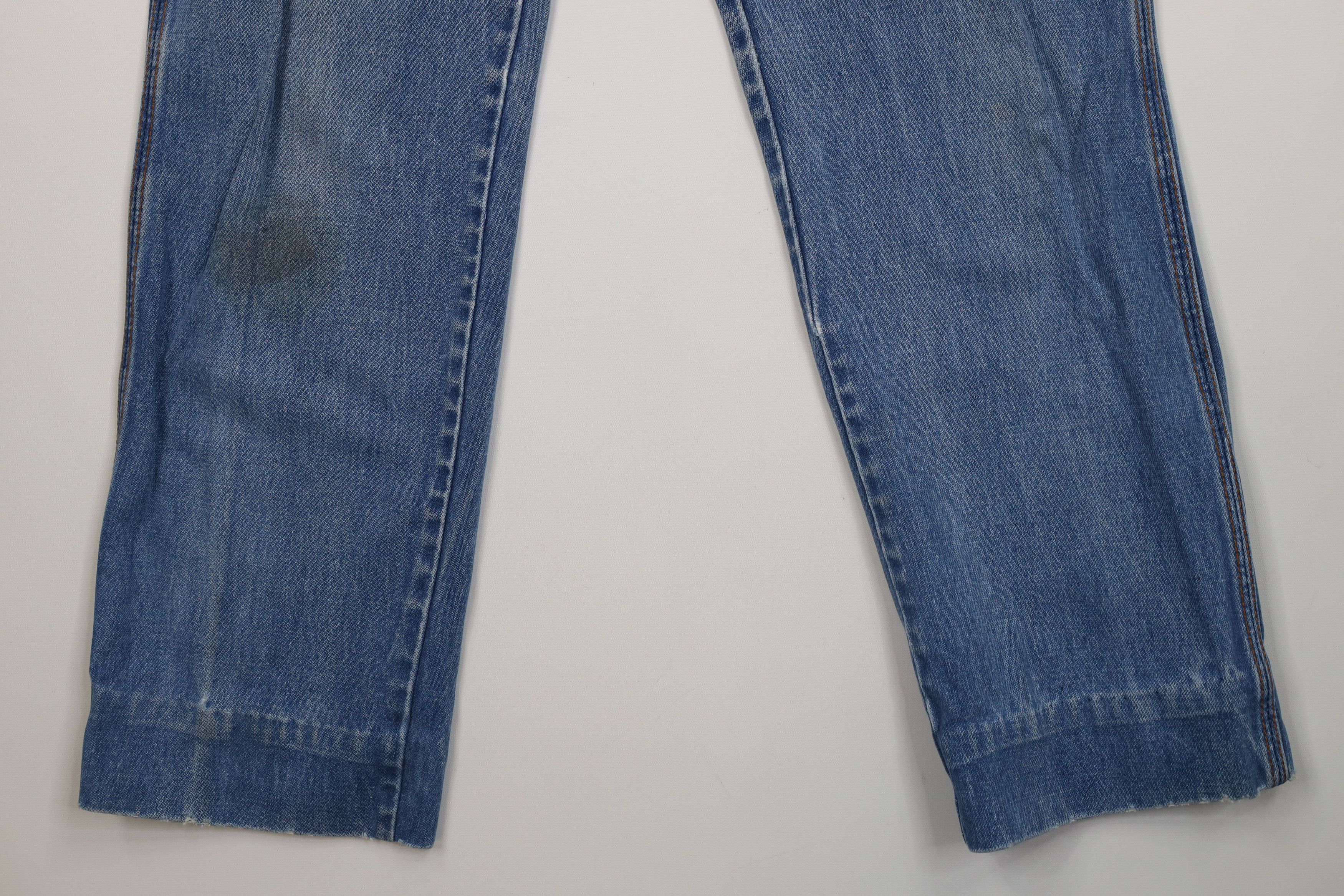 Wrangler Vintage 70s Wrangler Western Straight Leg Jeans Blue USA Size 34" / US 12 / IT 48 - 4 Thumbnail