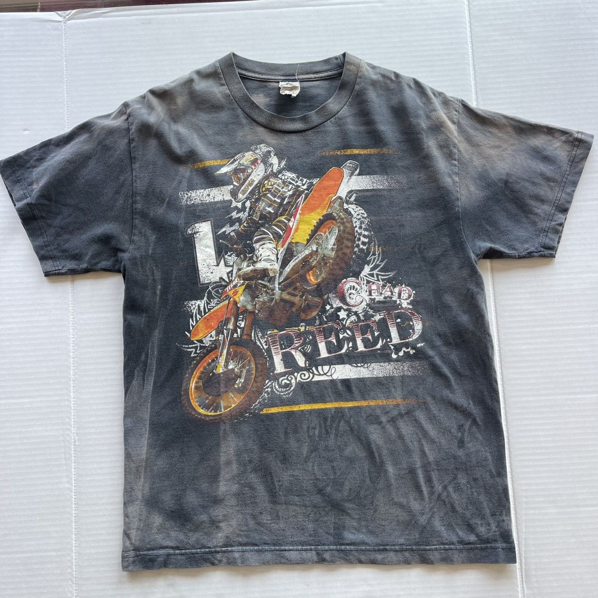 Alstyle Vintage Distress Graphic Motocross Design Shirt Size US L / EU 52-54 / 3 - 8 Thumbnail