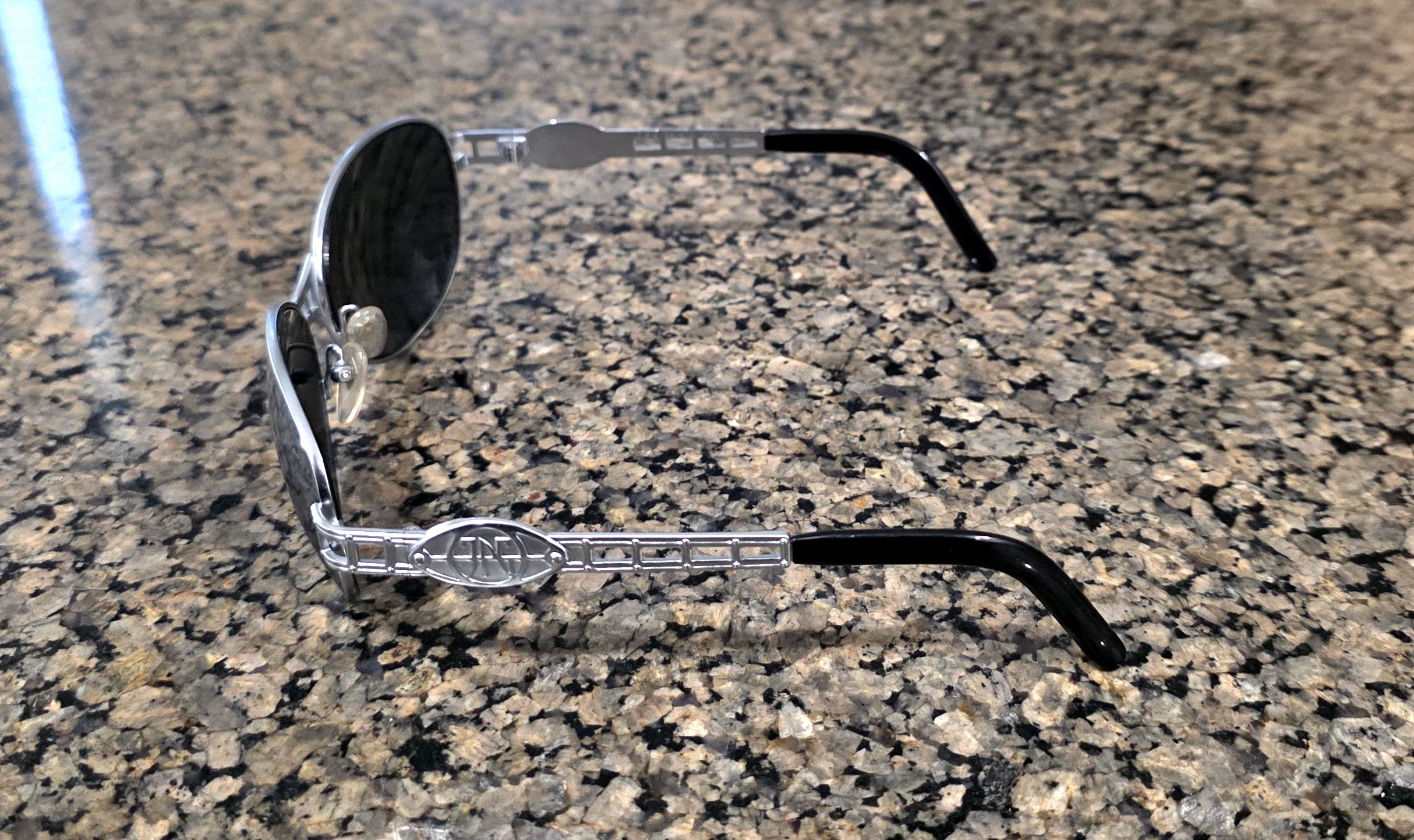 Jean Paul Gaultier Jean Paul Gaultier JPG Silver Color Mirrored Lenses Size ONE SIZE - 4 Thumbnail