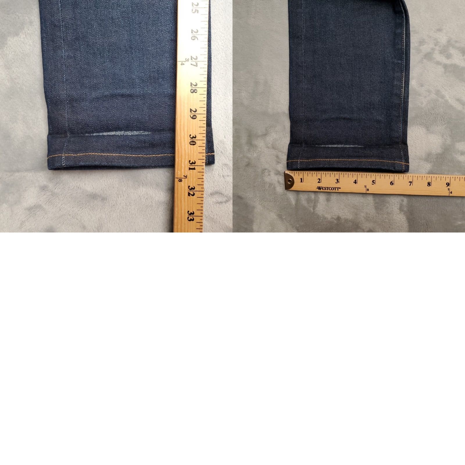 Uniqlo J Crew Selvedge Jeans Mens 30x32 770 Japanese Kaihara Denim Button Fly Slim Fit Jeans Size US 31 - 10 Thumbnail