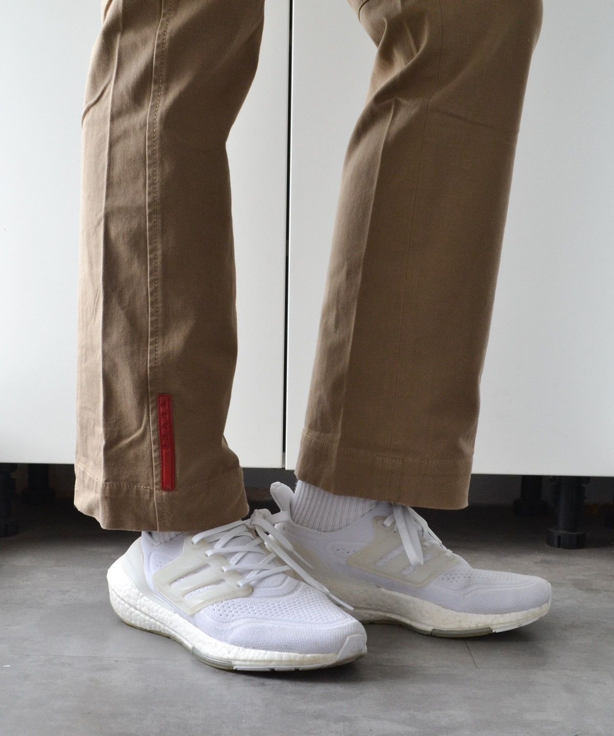Prada PRADA Pants Trousers Red Tab Cotton Beige Pockets Sport Size US 28 / EU 44 - 3 Thumbnail