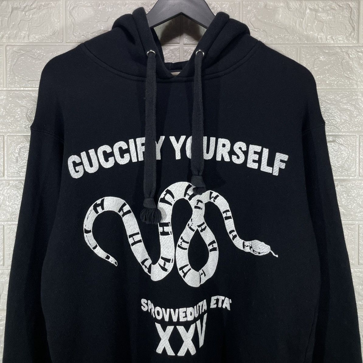 Gucci Gucci Distressed Guccify Yourself Snake Hoodie Size US S / EU 44-46 / 1 - 3 Thumbnail