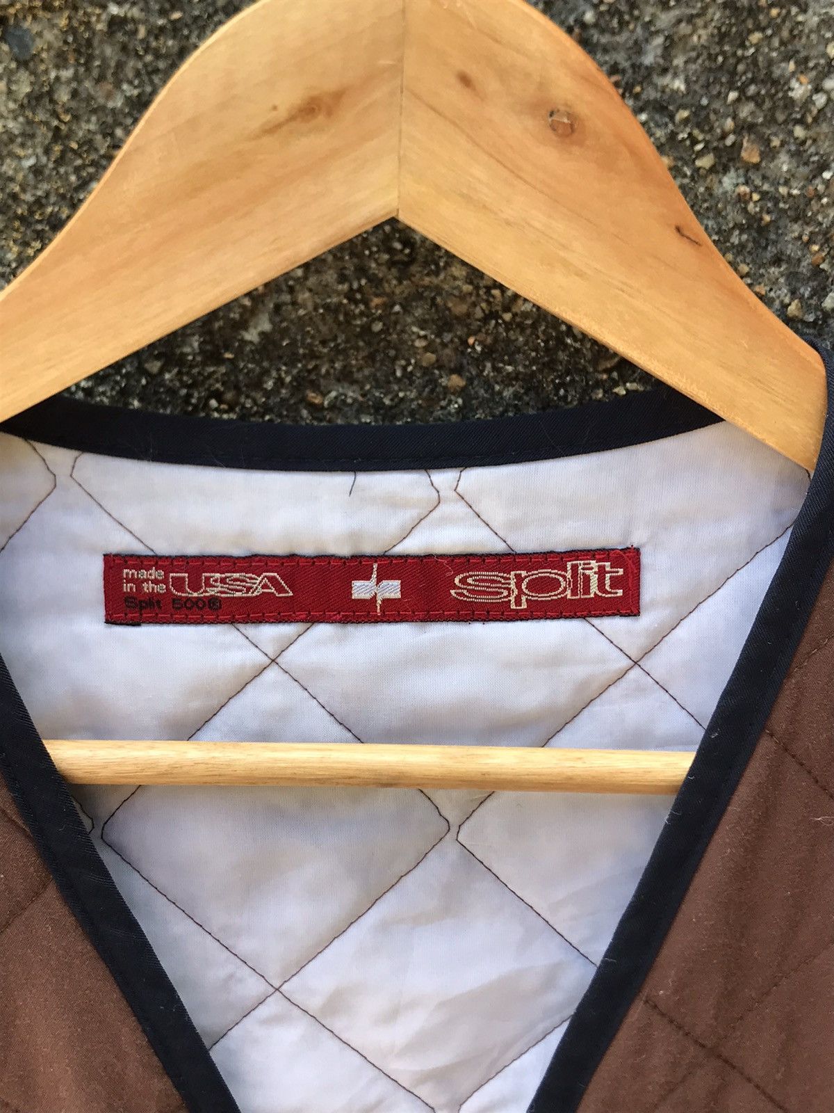 Split 🔥Vintage 90s Split Zip Quilted Vest- One Size Size US M / EU 48-50 / 2 - 4 Thumbnail