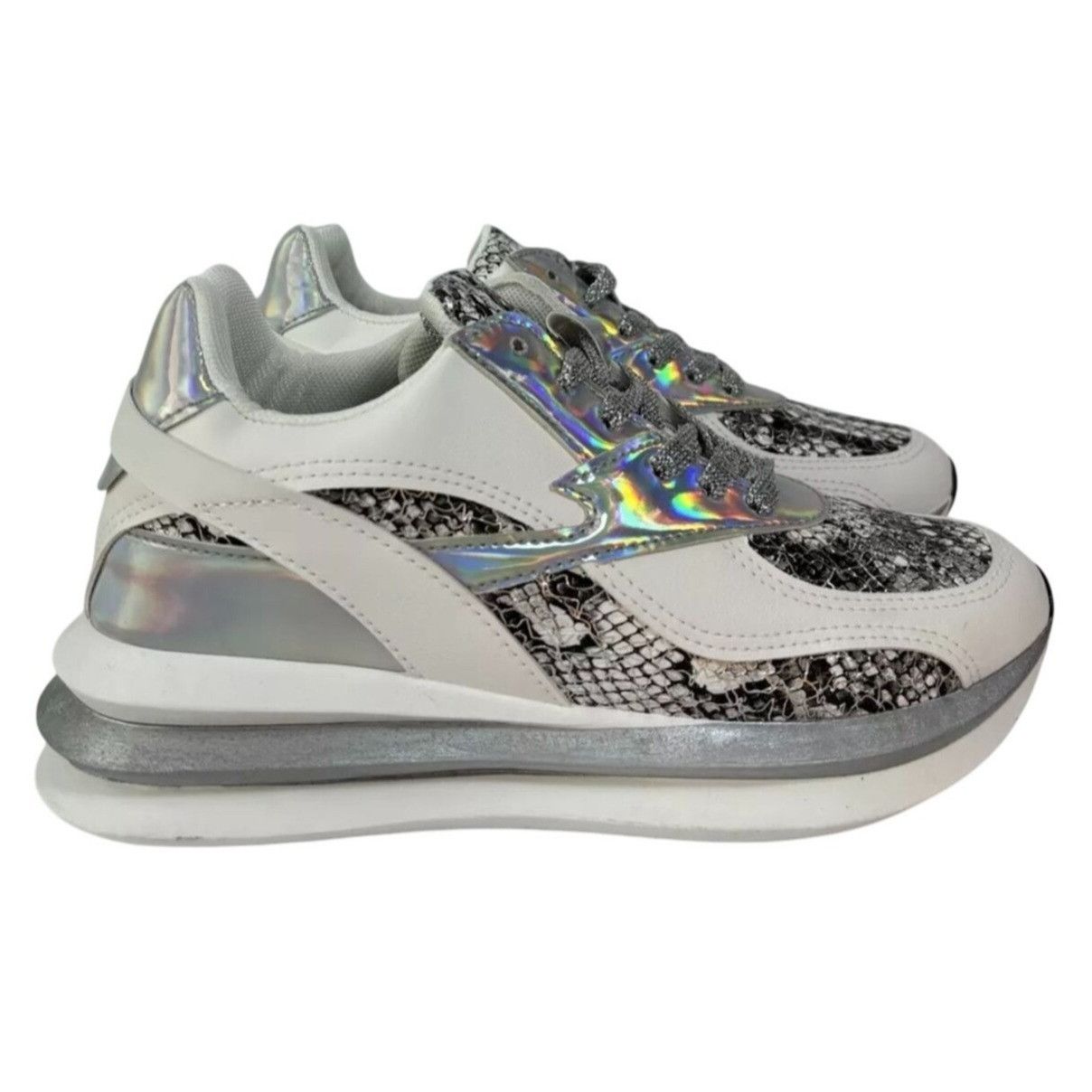 Other UNILADY / Franky-2 / Sneaker / Reflective & Snakeskin / Patt Size US 9 / IT 39 - 2 Thumbnail