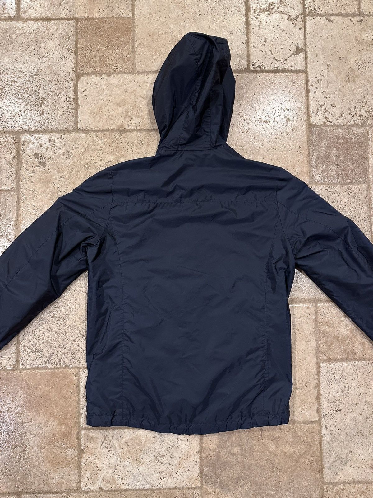 Prada Prada Nylon Triangle Logo Reversible Navy / Green Zip Jacket Size US L / EU 52-54 / 3 - 9 Thumbnail
