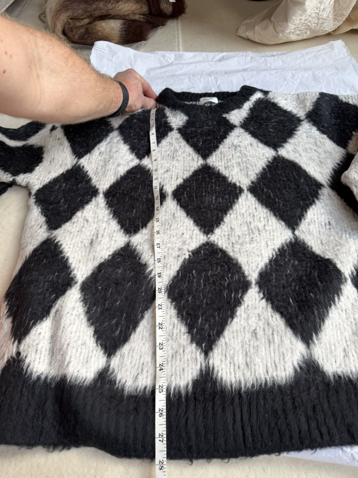 Celine $1.6k 🤑 SS23 Celine black white surfer sweater Hedi L Size US L / EU 52-54 / 3 - 11 Thumbnail