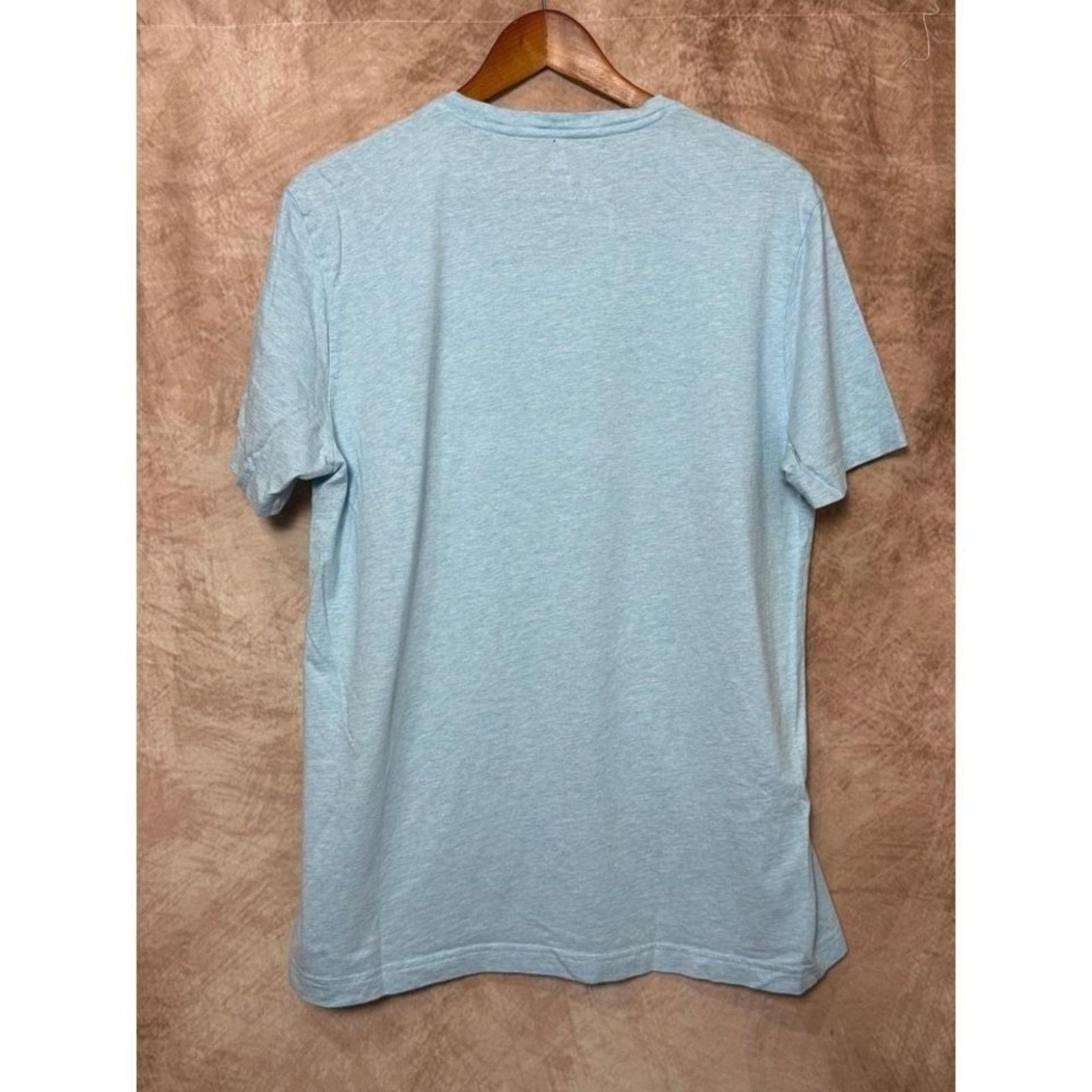 Psycho Bunny Psycho Bunny Pima Cotton V-Neck Tee Light Blue Sz 6 Size US XL / EU 56 / 4 - 4 Thumbnail