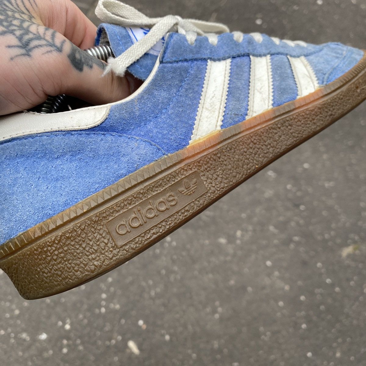 Adidas × Vintage Adidas Handball Spezial vintage rare blue sneakers us 9 Size US 9 / EU 42 - 7 Thumbnail