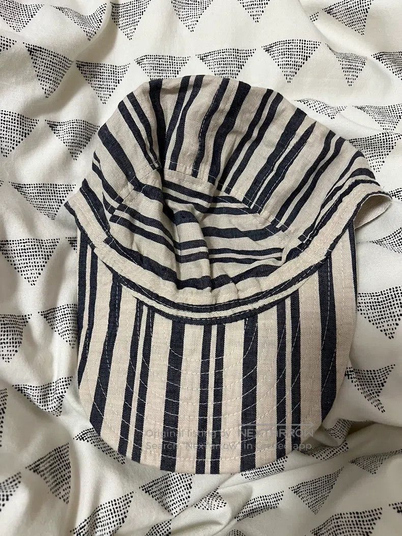 Nigel Cabourn Nigel Cabourn Vintage striped cotton motorbike helmet Size ONE SIZE - 2 Thumbnail