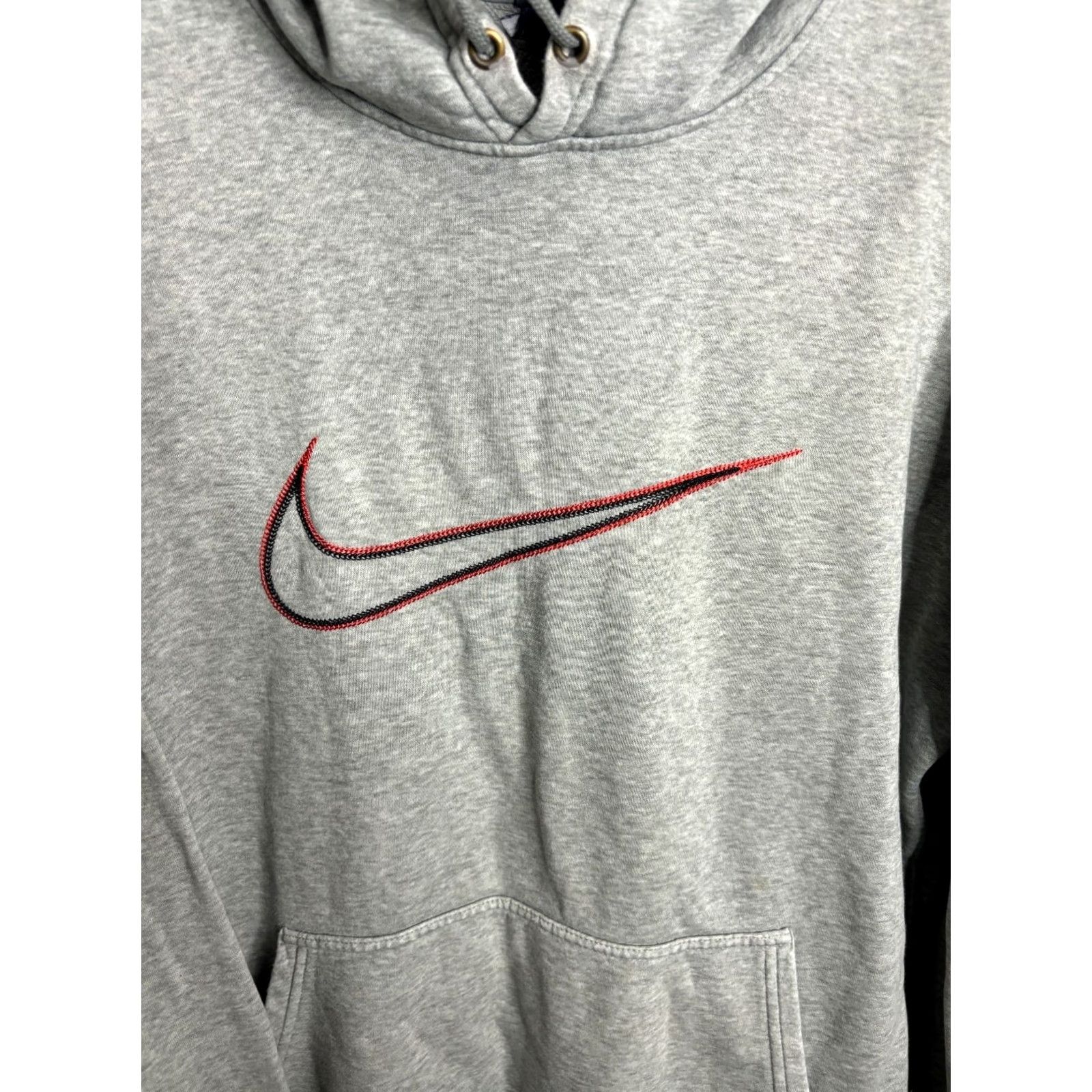 Nike Nike Big Logo Hoodie Sweater Pullover Club Fleece Men's XL Gray 564 Size US M / EU 48-50 / 2 - 2 Thumbnail