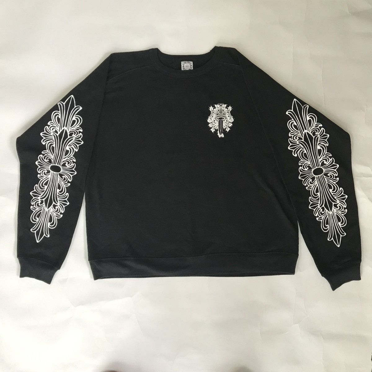 Chrome Hearts Floral Cross Sleeve / Dagger Vines Sweatshirt