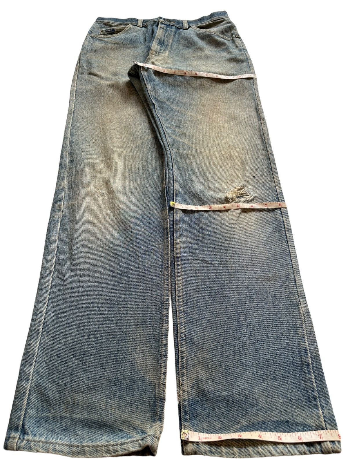 Lee SALES🔥Vintage Lee Rusty Mud Wash Distressed Loose Jeans Size US 29 - 14 Thumbnail