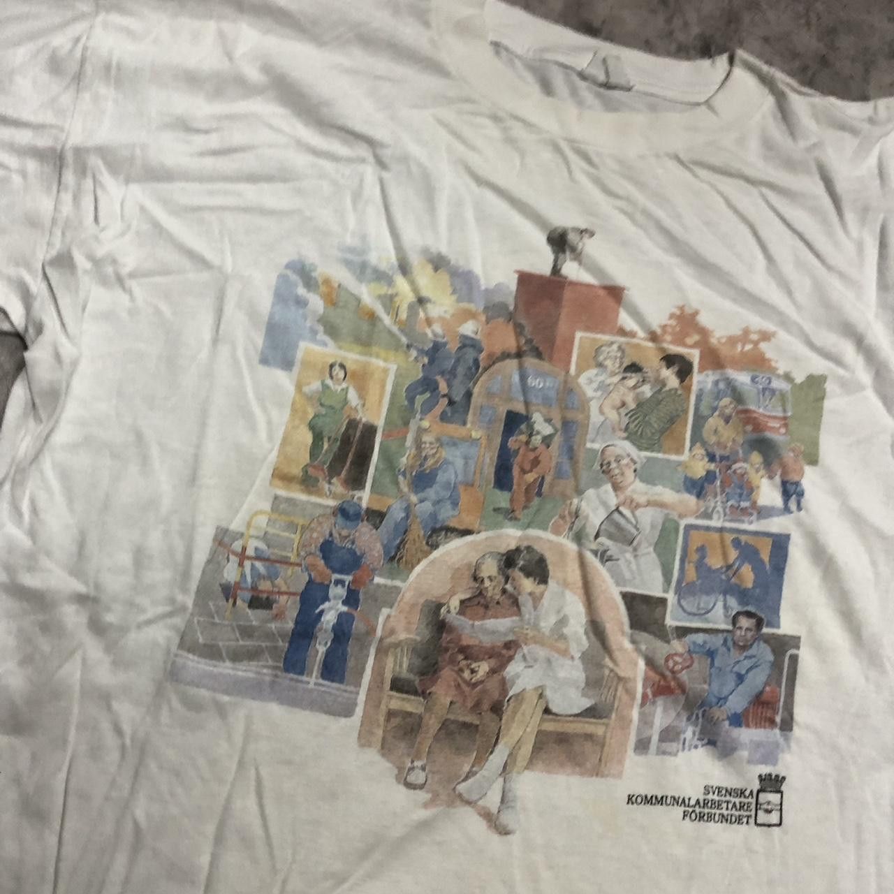Other 1990s Swedish graphic tee with a unique design, featuring Size US XL / EU 56 / 4 - 2 Thumbnail