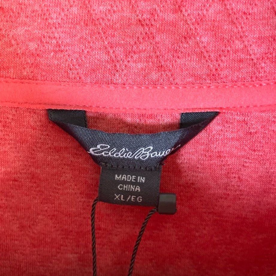 Eddie Bauer VINTAGE Eddie Bauer Womens Sweater Pink 1/2 Zip Quilted Long Sleeve Cotton Blend XL Size XL / US 12-14 / IT 48-50 - 6 Thumbnail