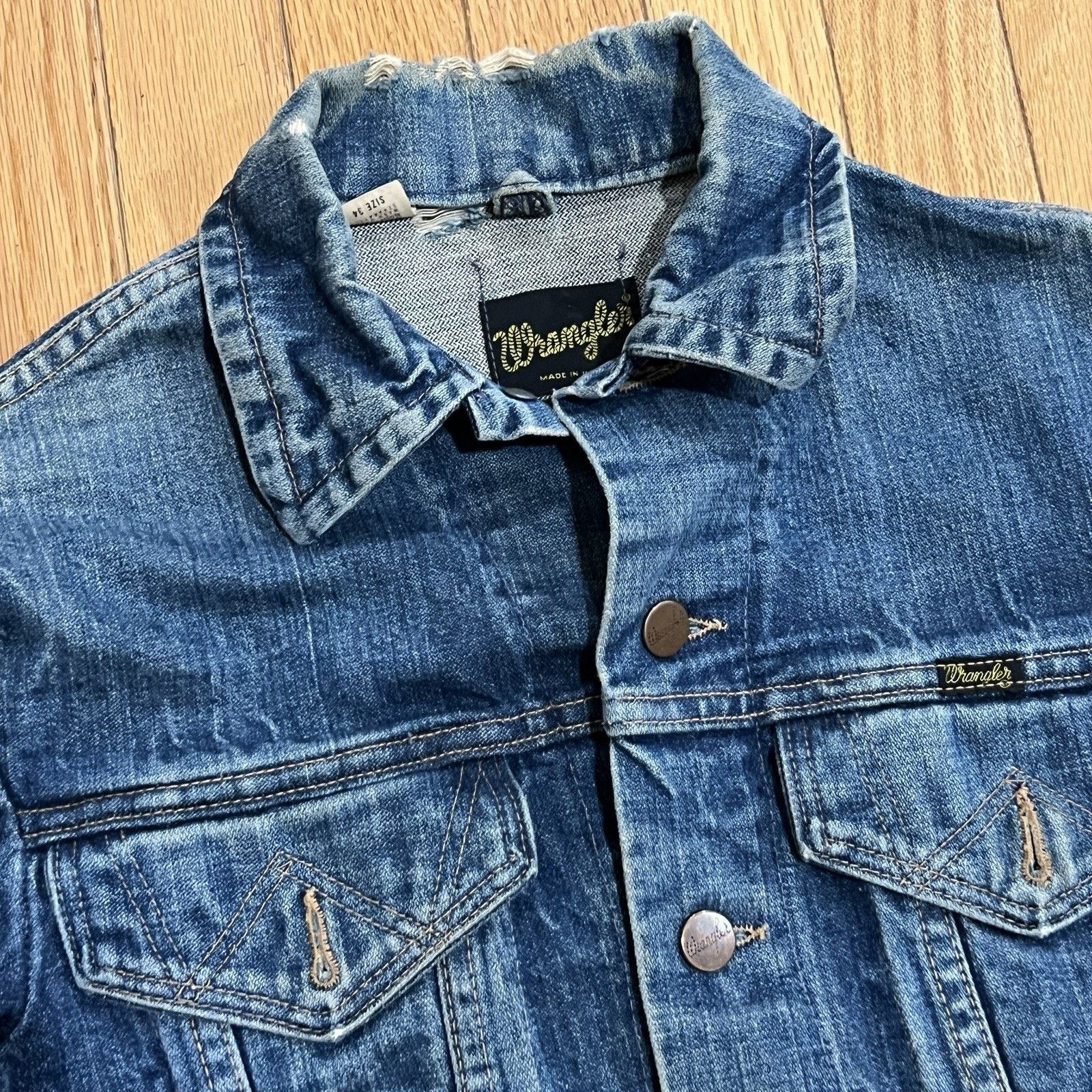 Wrangler WRANGLER dark indigo blue denim trucker jacket 60s 70s usa Size US S / EU 44-46 / 1 - 3 Thumbnail