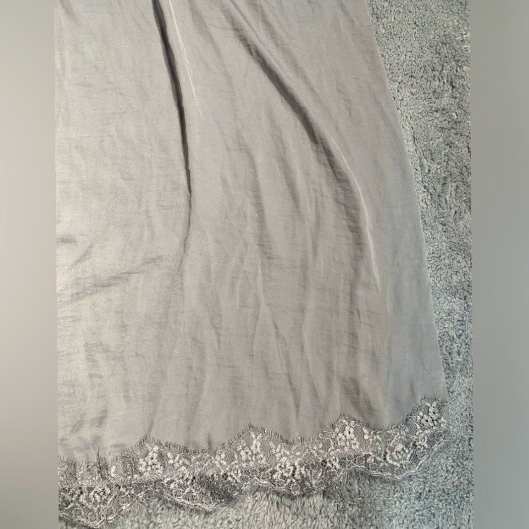 Vintage Aerie Gray Nightgown Slip Dress S Women Regular Size Small Chemise Dress - Gray Slip Nightgown Womens S Size S / US 4 / IT 40 - 3 Thumbnail