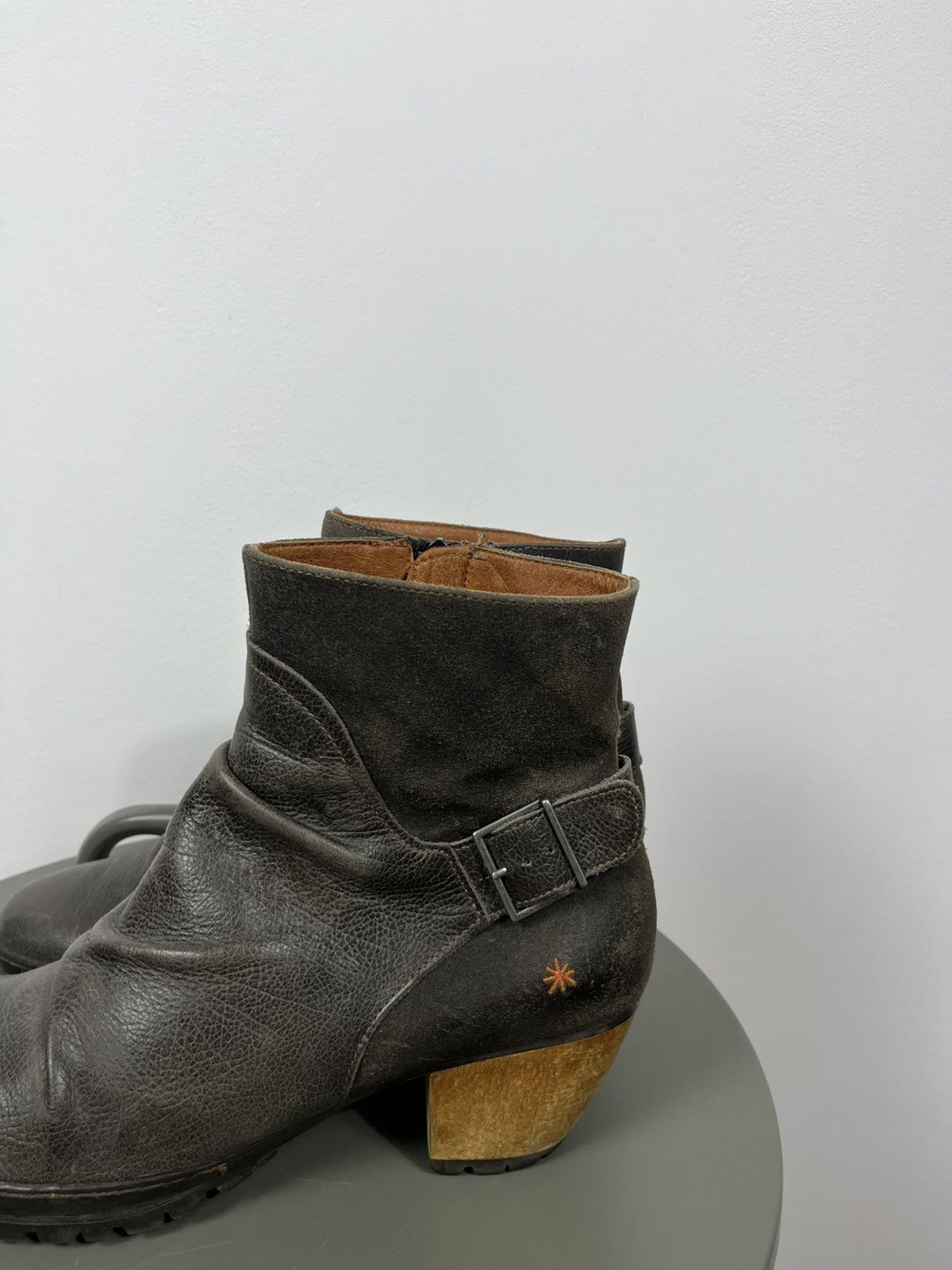 Other Art Leather Ankle Boots Women EU 40 Block Heel Zipper Size US 9 / IT 39 - 6 Thumbnail