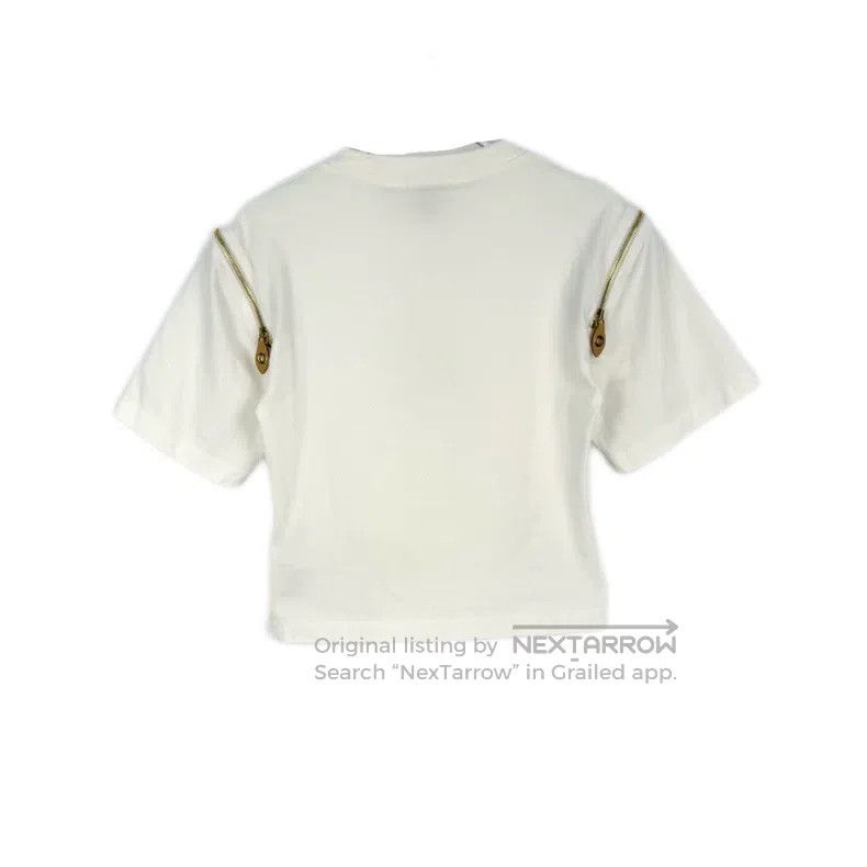 Louis Vuitton Louis Vuitton White shoulder zipper chain short sleeve Size S / US 4 / IT 40 - 2 Thumbnail