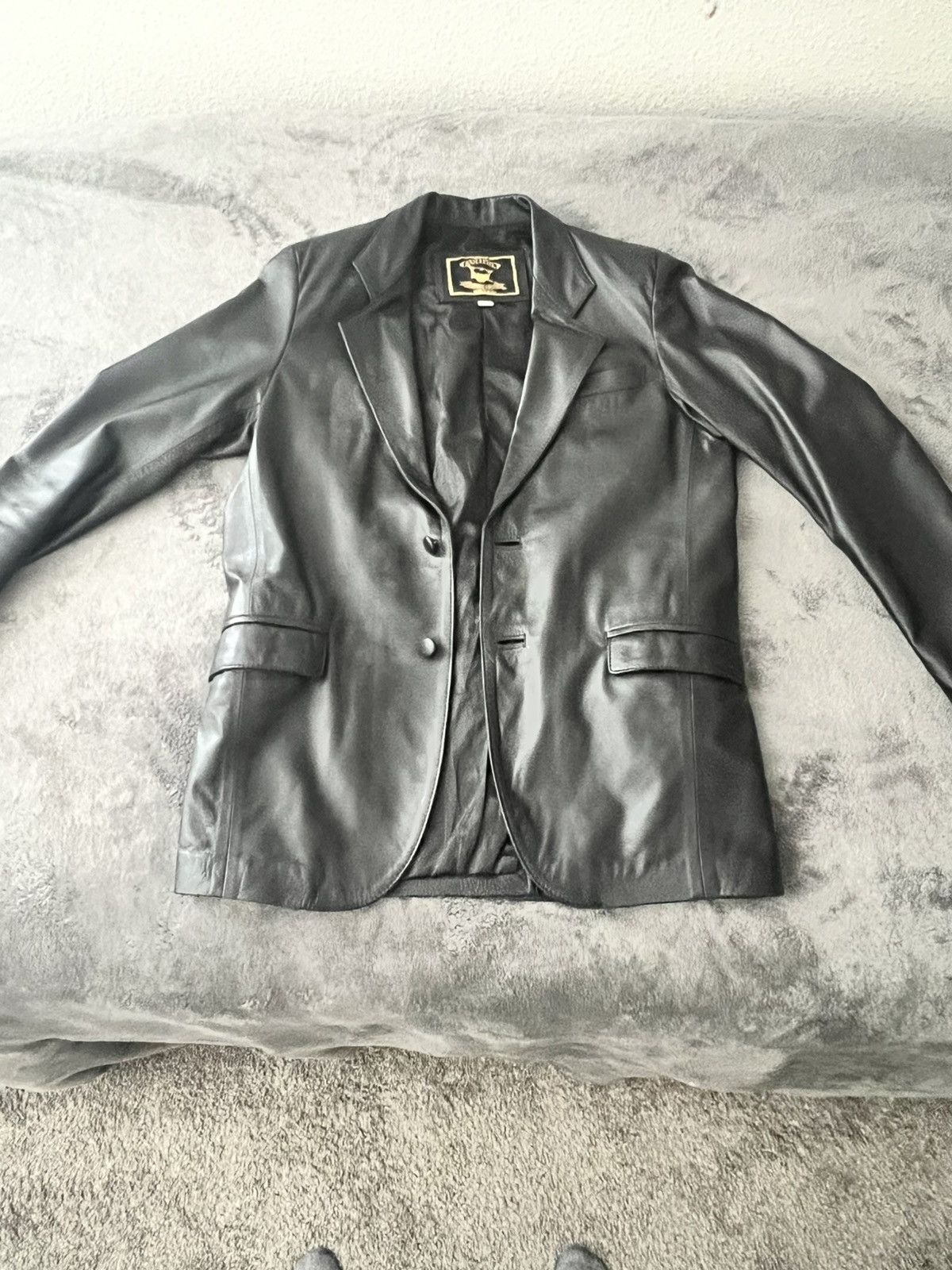 Vintage Vintage San Piel black leather jacket Size US S / EU 44-46 / 1 - 1 Thumbnail