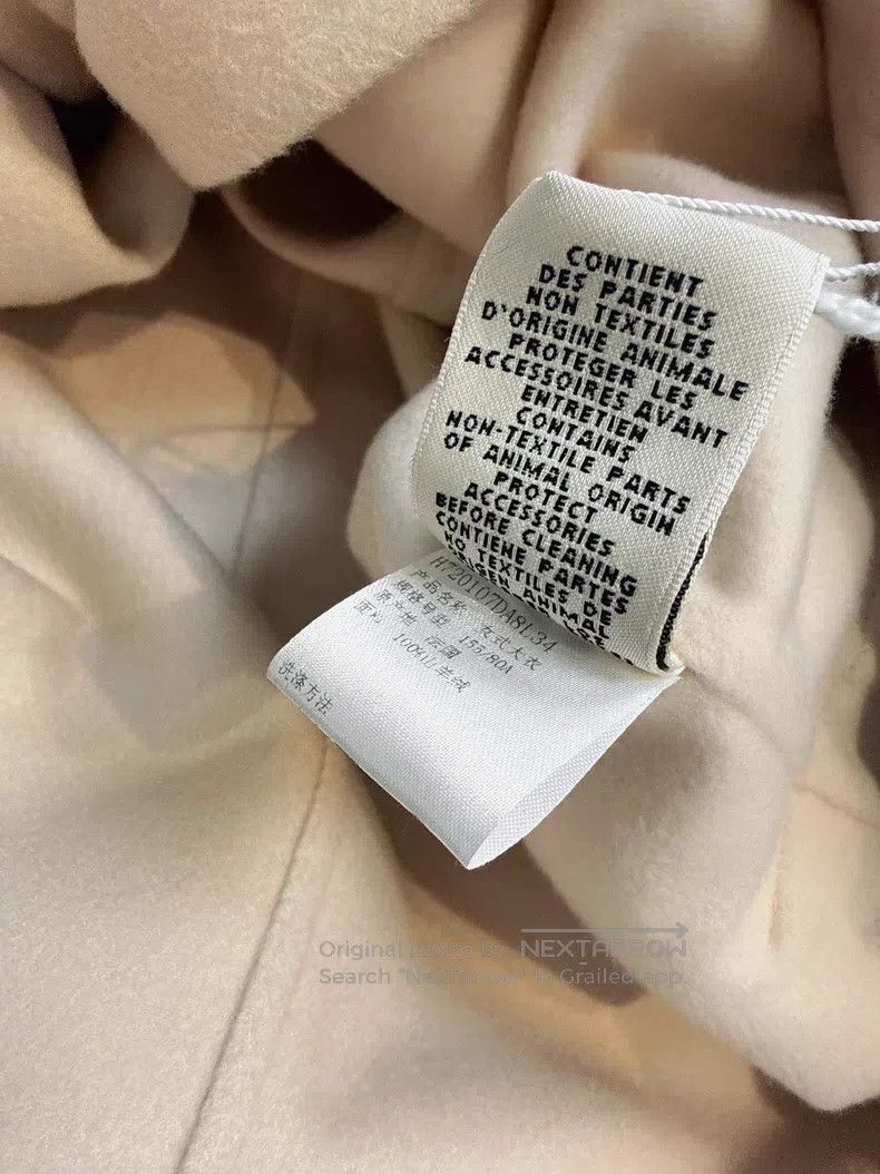 Hermes Hermes Milk Tea Nude Pink Long Sleeve Mid-length Cashmere Size XXS / US 00 / IT 34 - 6 Thumbnail