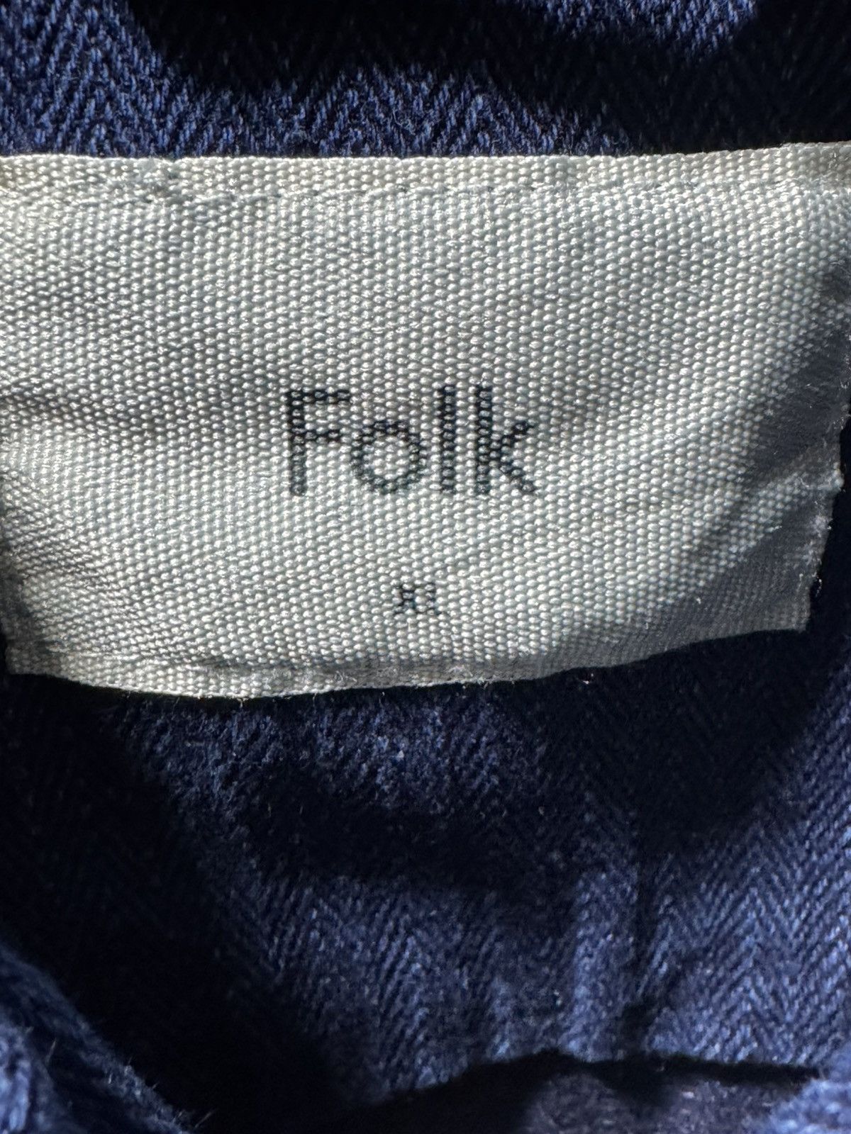 Folk Folk Patch Blue Denim Size Extra Large Overshirt Size US XL / EU 56 / 4 - 8 Thumbnail