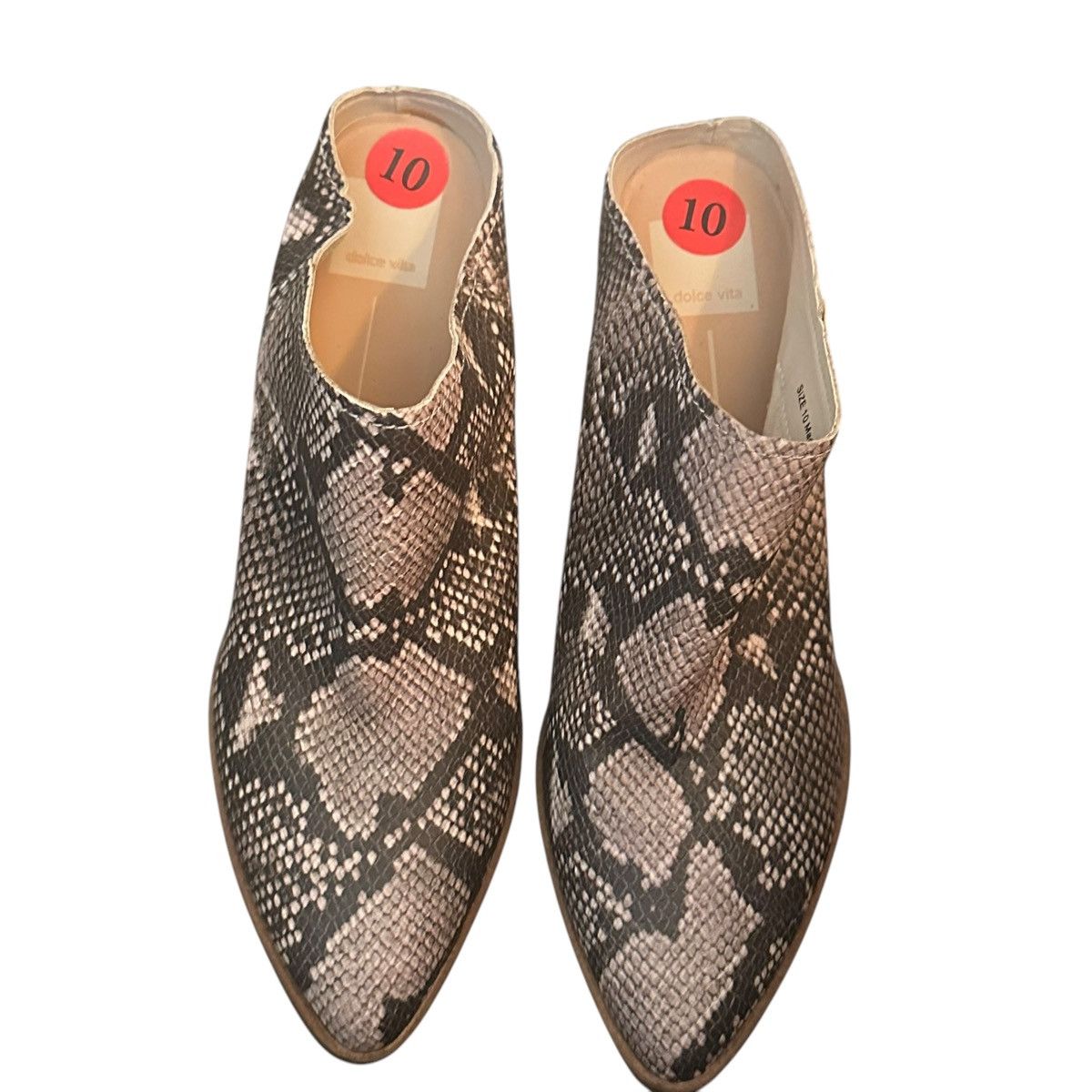 Dolce Vita Dolce Vita snakeskin print block heel clog boots Size US 10 / IT 40 - 3 Thumbnail