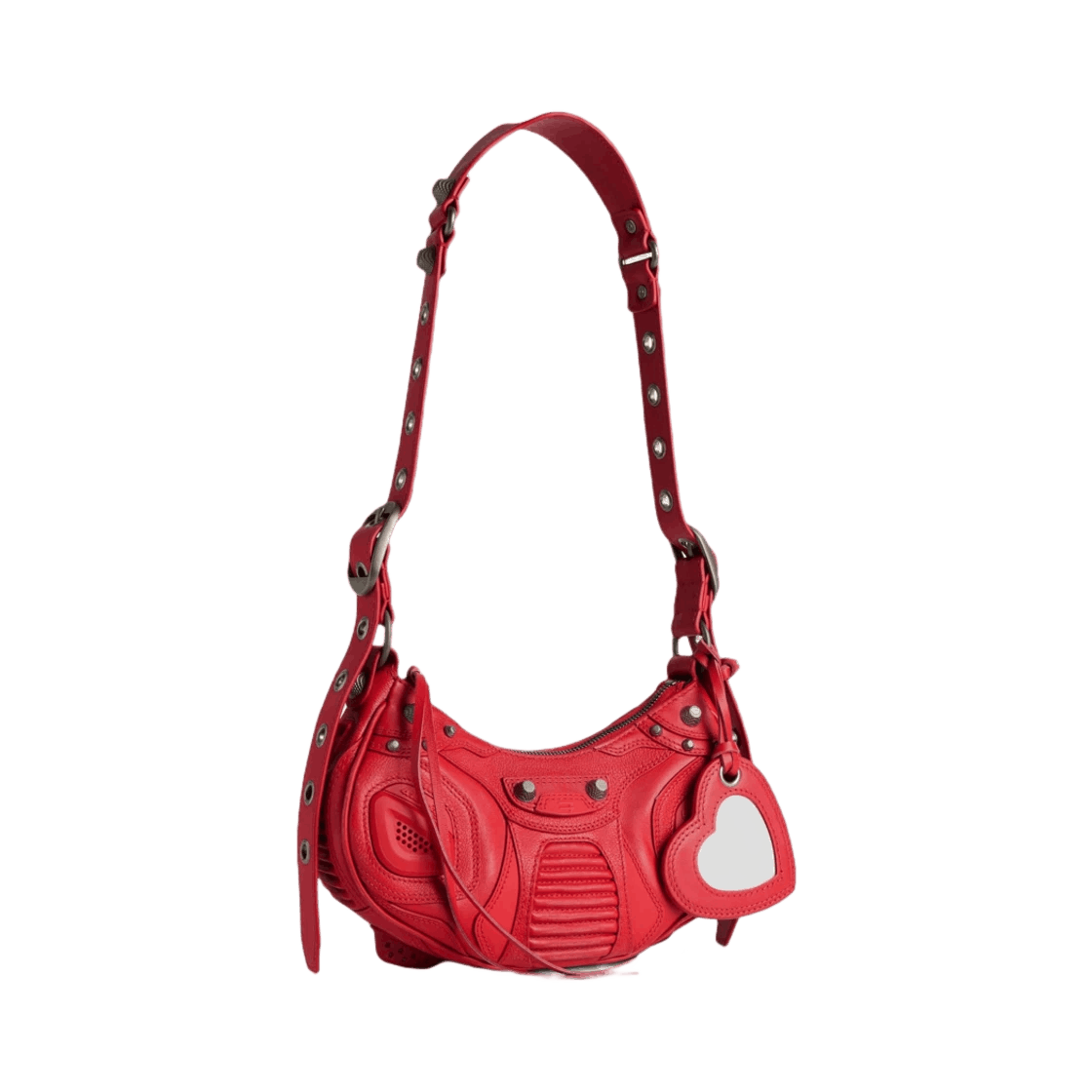 Balenciaga o1srvl11e0226 Size: OS / Le Cagole XS Shoulder Bag In Red Size ONE SIZE - 2 Thumbnail