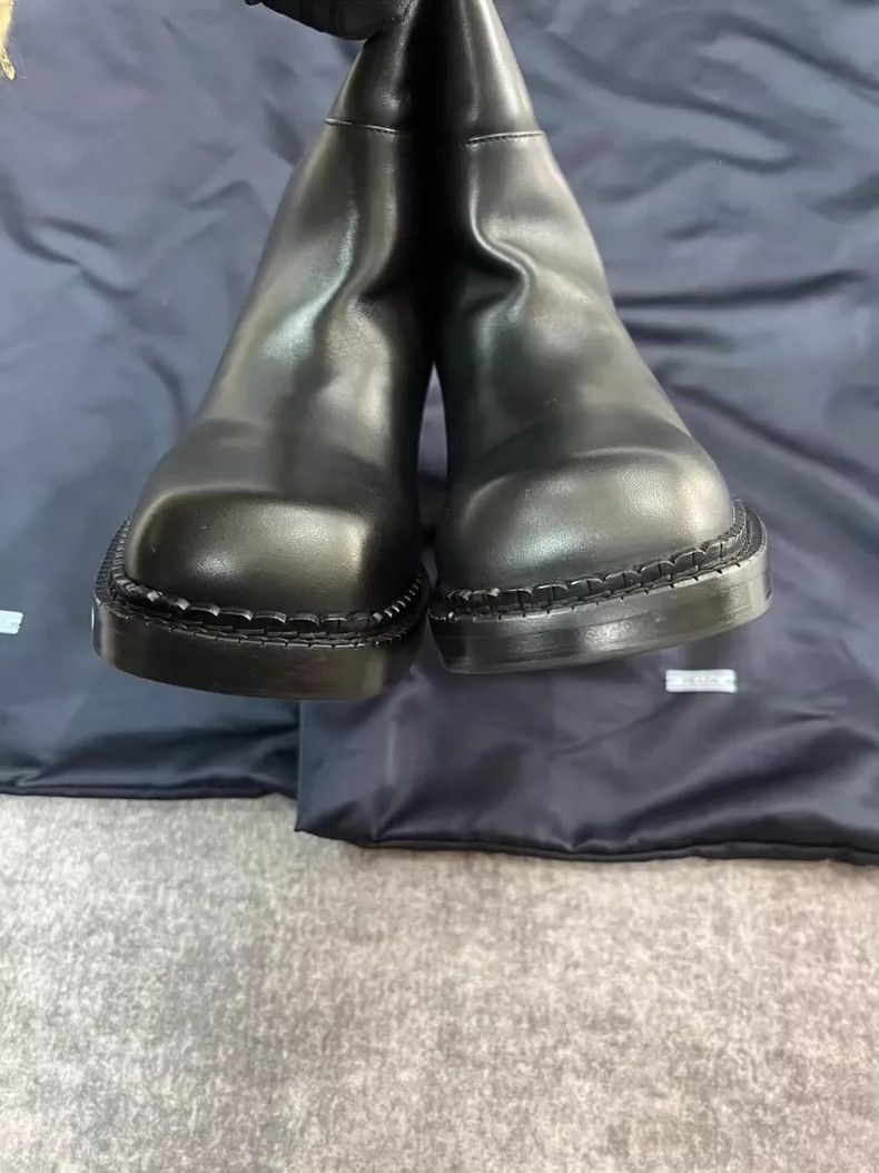Prada Prada Leather KneeHigh Boots for Women-2506 Size US 7 / IT 37 - 5 Thumbnail