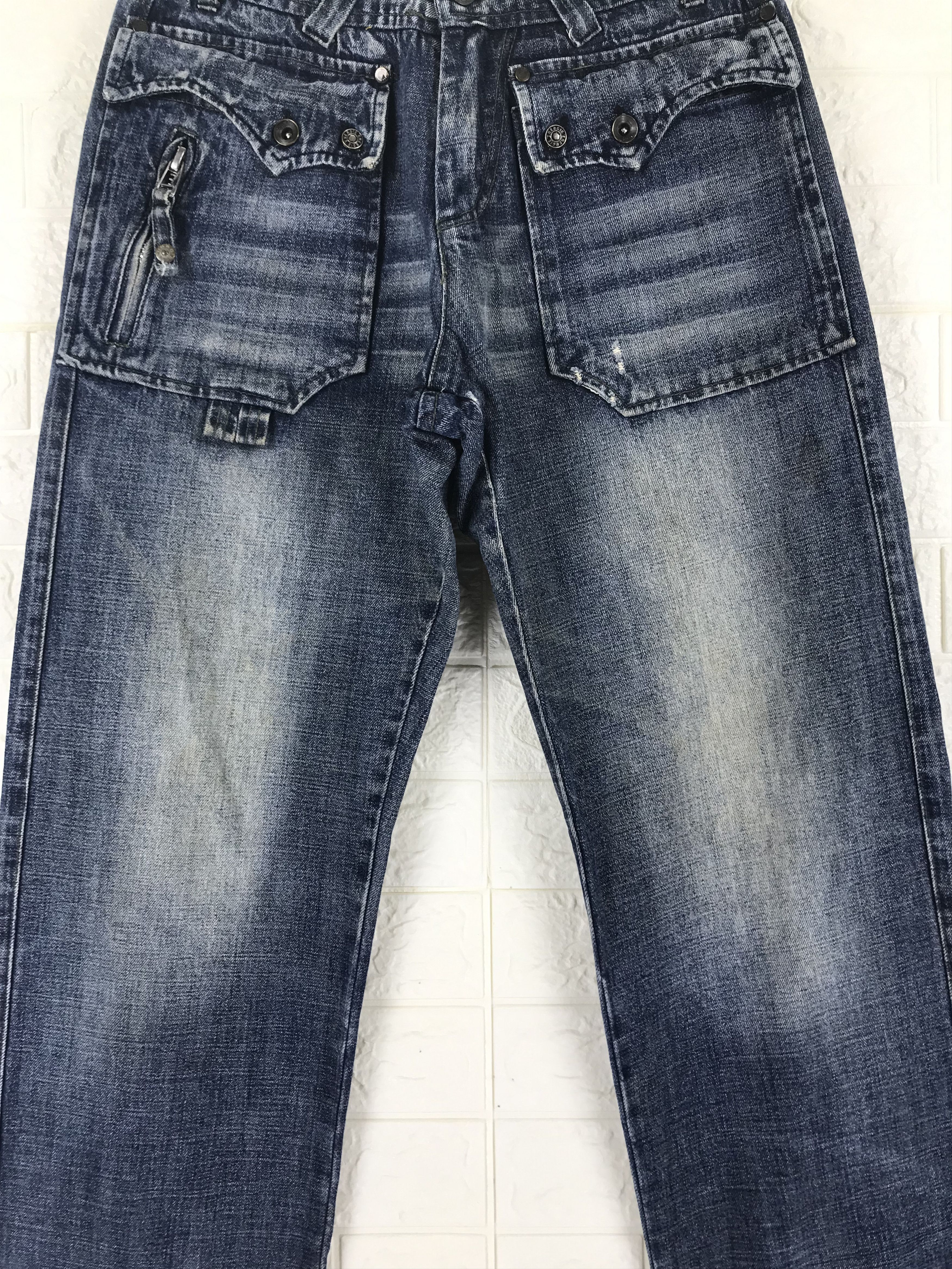 Energie Energie x Sixty Baggy Jeans Wide Leg Denim Size US 30 / EU 46 - 3 Thumbnail
