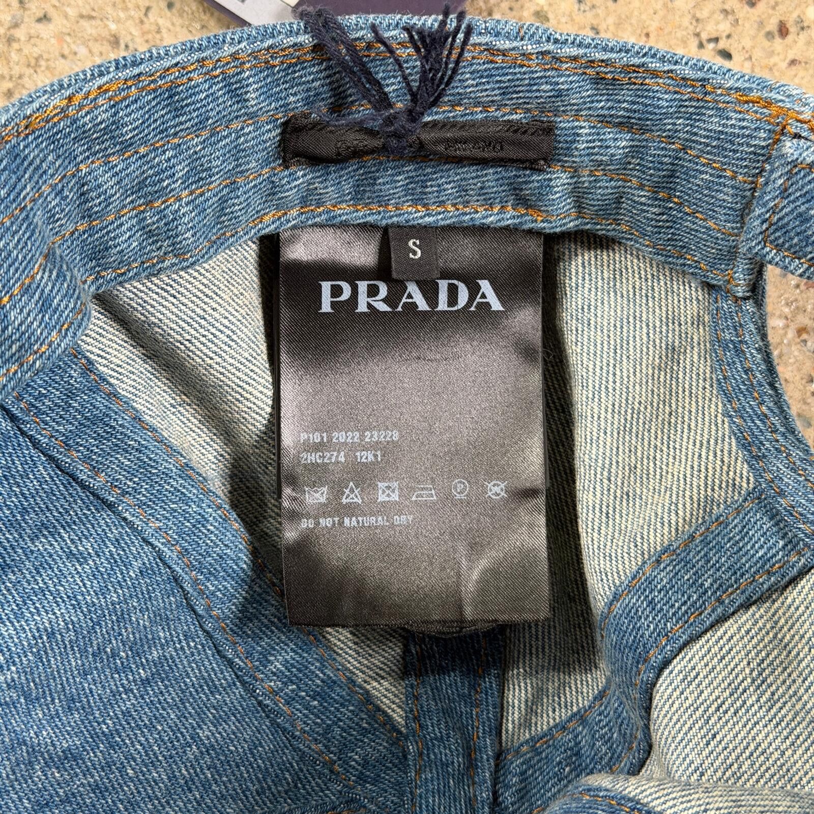 Prada Prada Denim Baseball Cap Size ONE SIZE - 7 Thumbnail