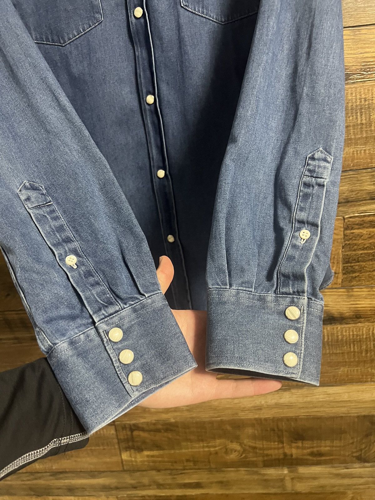 Acne Studios ACNE STUDIOS Denim Western Button Up Shirt Long Sleeve Size US M / EU 48-50 / 2 - 9 Thumbnail