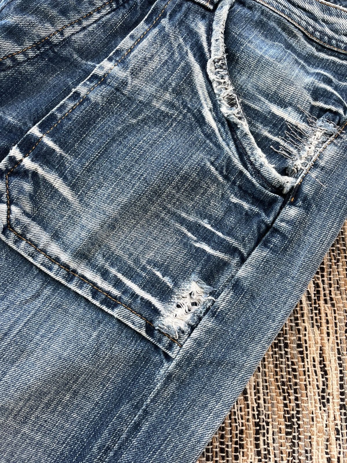 Pepe Jeans × Vintage Hype Vintage Pepe Jeans Blue Denim London Distressed Y2K Size US 32 / EU 48 - 10 Thumbnail