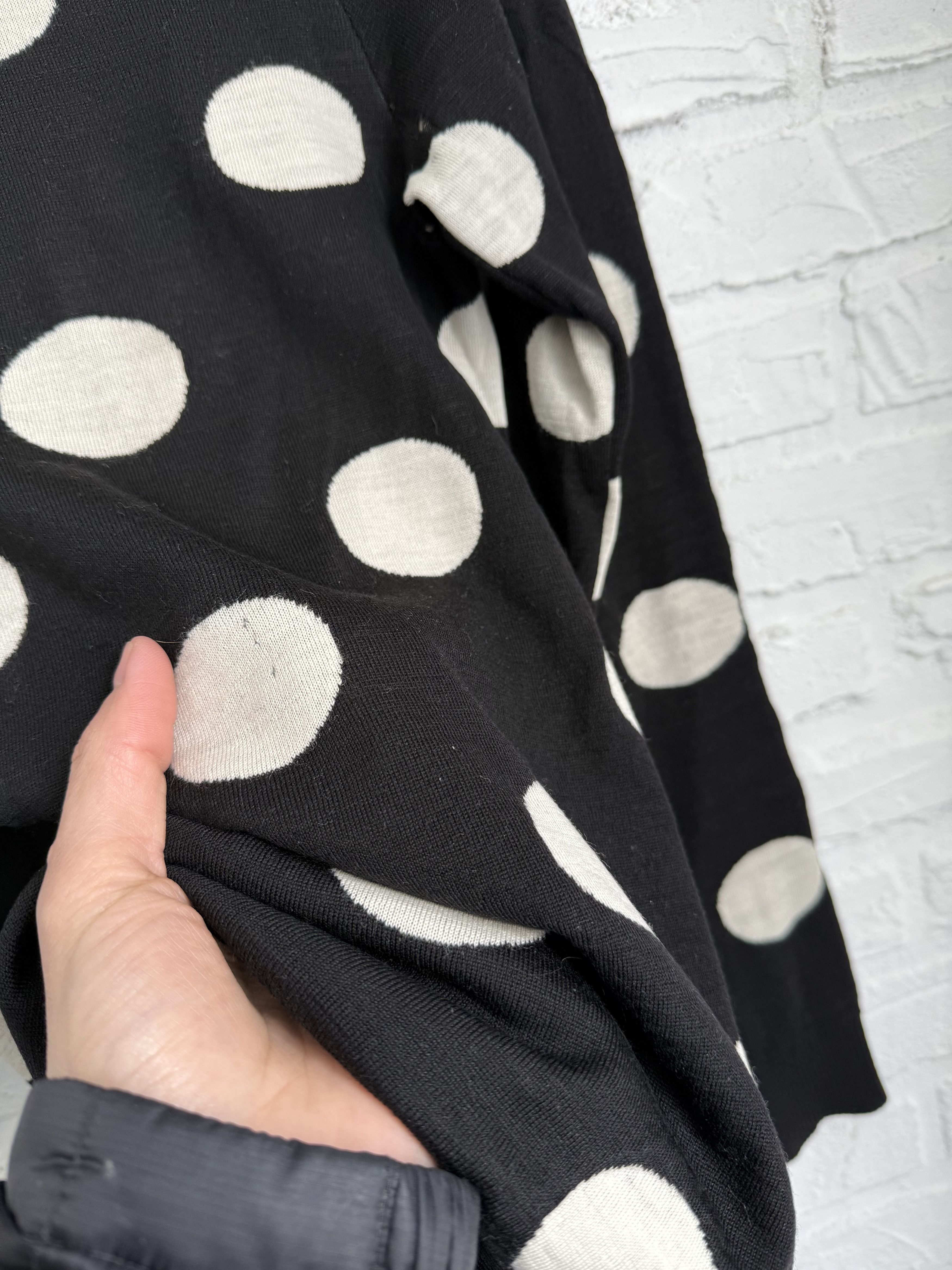 Sonia Rykiel Sonia by Sonia Rykiel Polka Dot Knit Sweater Size M / US 6-8 / IT 42-44 - 6 Thumbnail