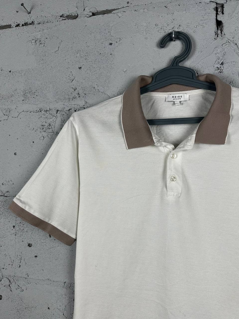 Reiss Reiss Filipo White Textured Polo Shirt Size US L / EU 52-54 / 3 - 1 Thumbnail