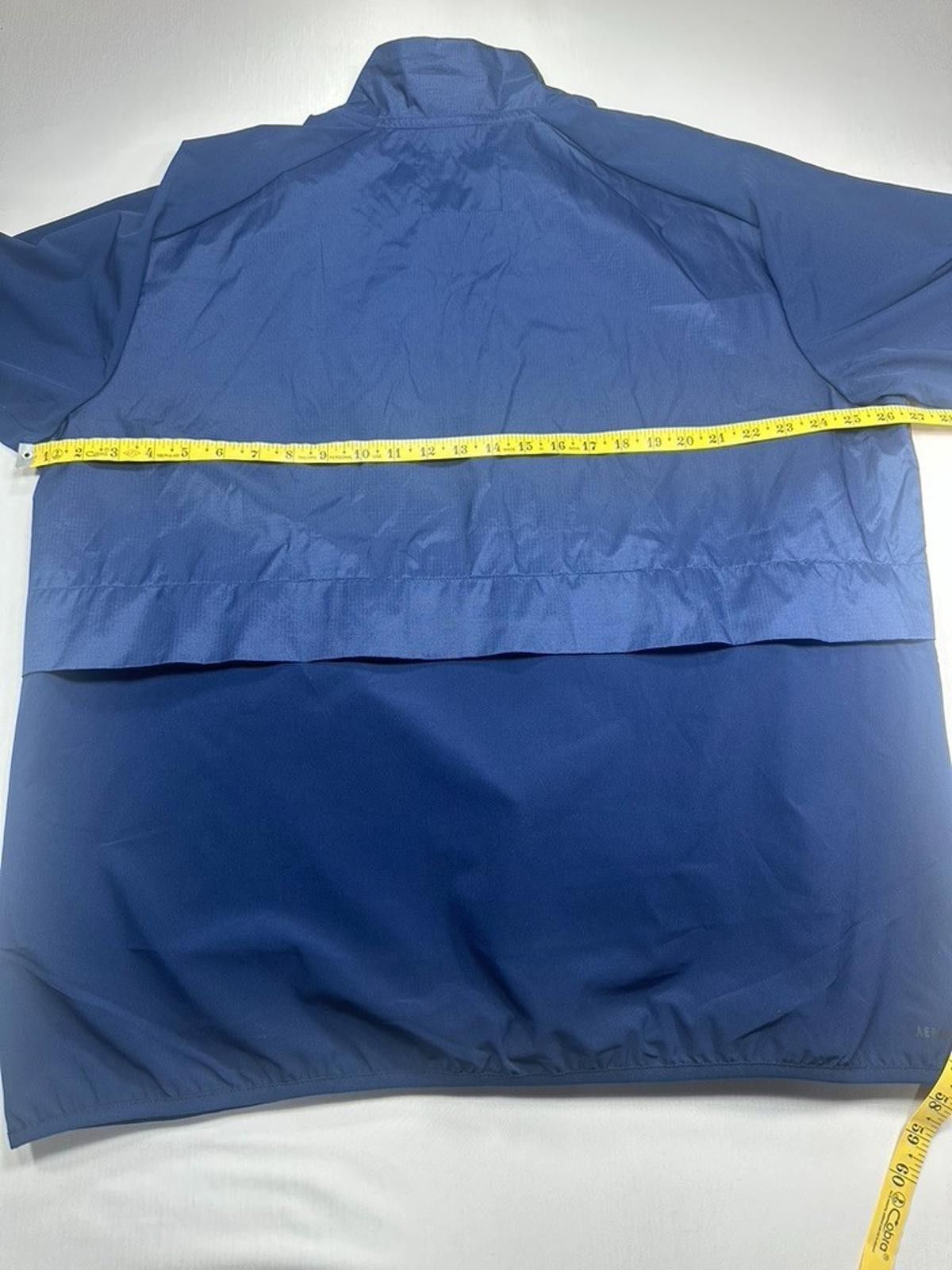 Adidas Adidas Sideline Woven 1/4 Zip FLA Atlantic Blue Owls Mens XL Size ONE SIZE - 4 Thumbnail
