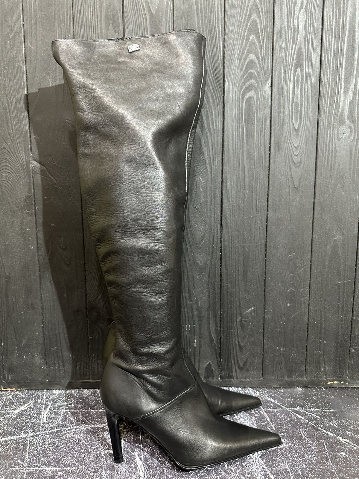Buffalo London Buffalo London Women’s Leather Heels boots size 38 Size US 8 / IT 38 - 1 Thumbnail