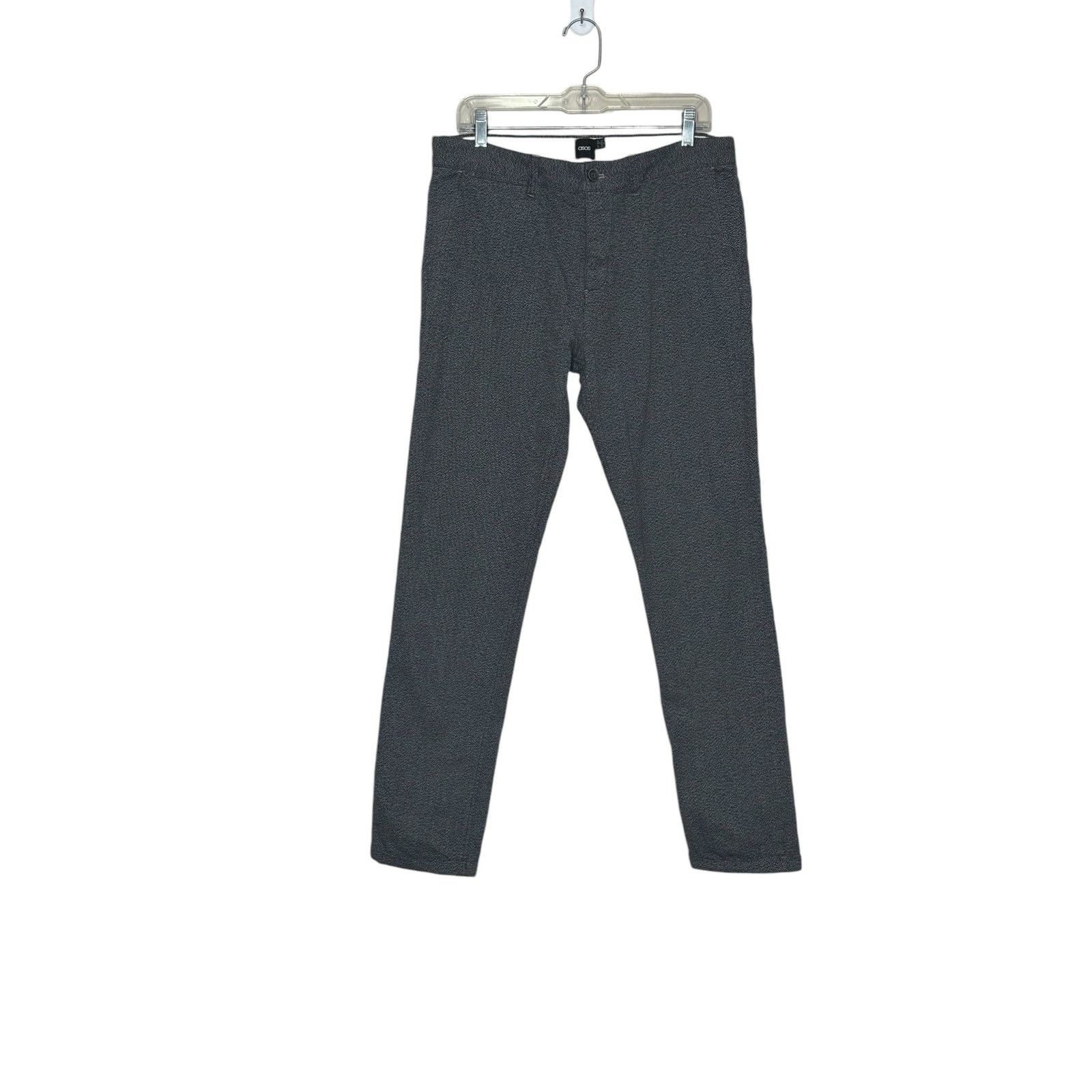 Asos Asos heathered blue to fit waist casual pants size 33 Size US 33 - 8 Thumbnail