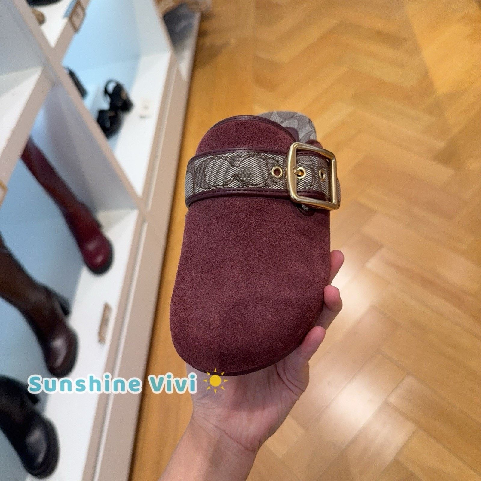 Coach NWT Coach Woman Archival Buckle Clog Shoes Merlot CCO05 us 7 Size US 7 / IT 37 - 5 Thumbnail