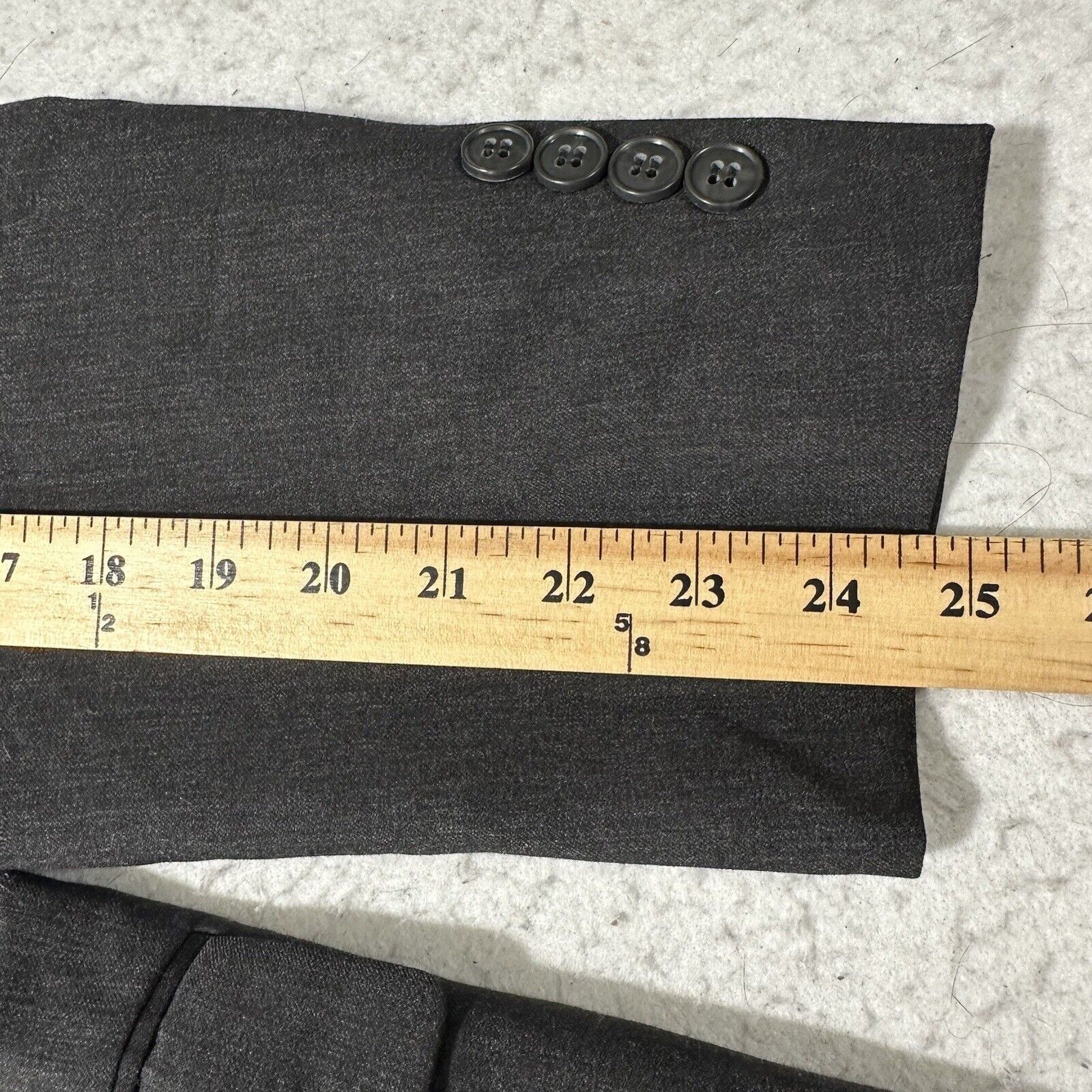 Other Axcess Claiborne 42R 100% Wool Suit Jacket Black/Gray Blazer Size 42R - 11 Thumbnail