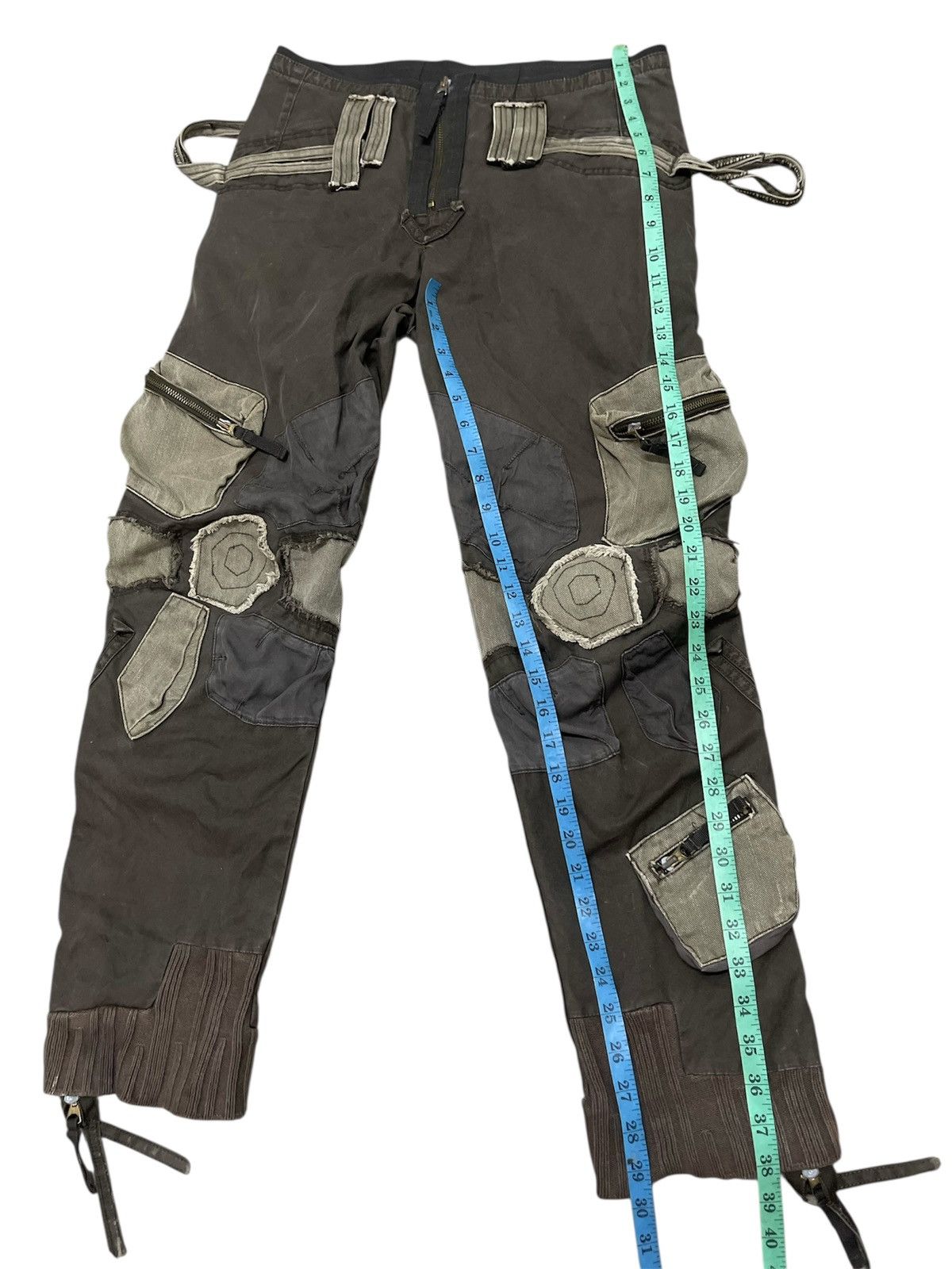 Marithe + Francois Girbaud 2000s Marithe+Francois Girbaud Bondage Cargo Pants Size US 32 / EU 48 - 18 Thumbnail