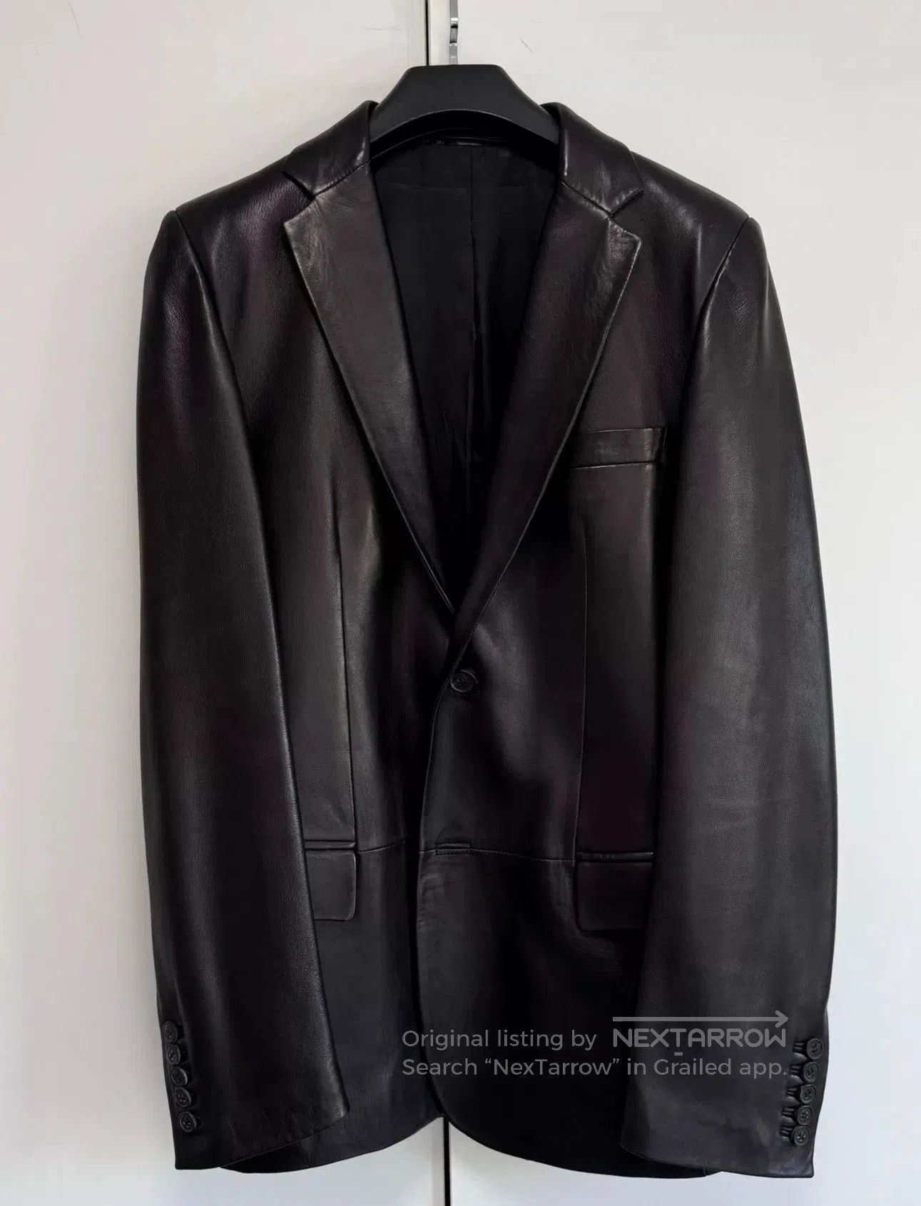 Tom Ford Gucci Leather Blazer (Tom Ford Era). Size US S / EU 44-46 / 1 - 2 Thumbnail