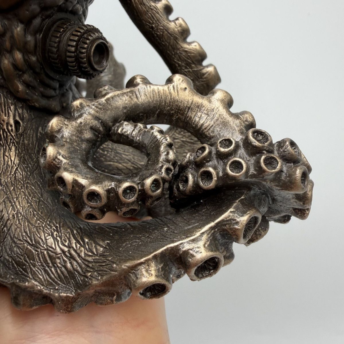 Other Octopus Desk Clock Bronze Steampunk Nautical Quartz Statue Size ONE SIZE - 6 Thumbnail