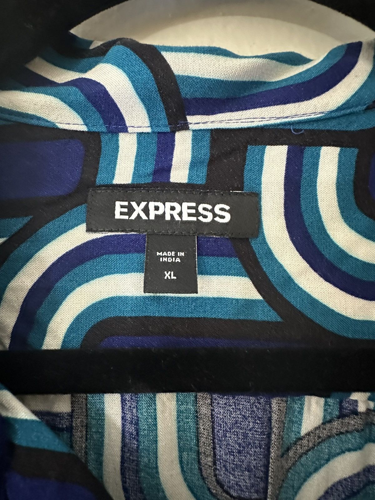Express Geometric Rayon Express Shirt Size US XL / EU 56 / 4 - 2 Thumbnail
